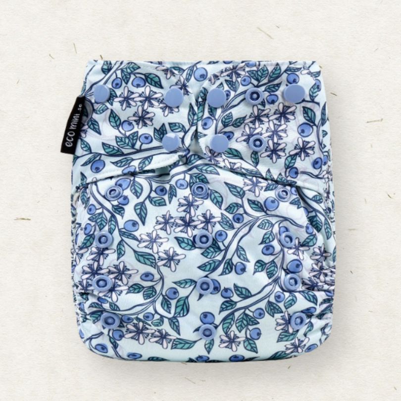 Lore & Leaf Malta sustainable eco friendly reusable shop Eco Mini pocket reusable diaper nappy cloth Blue Trail