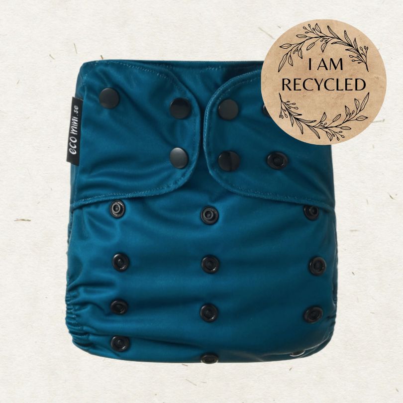 Lore & Leaf Malta sustainable eco friendly reusable shop Eco Mini pocket reusable diaper nappy cloth Midnght recycled