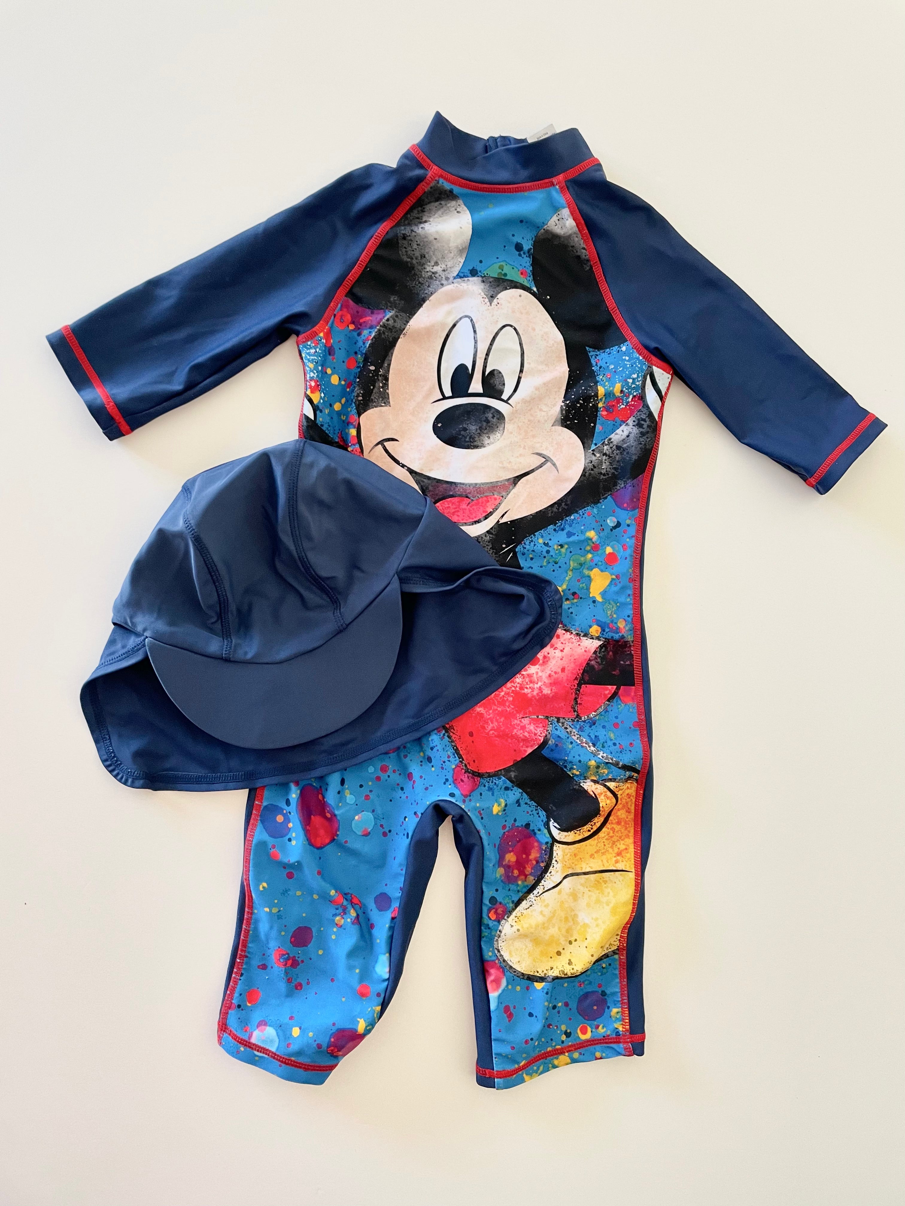 Costume da bagno 3-4 anni con cappello