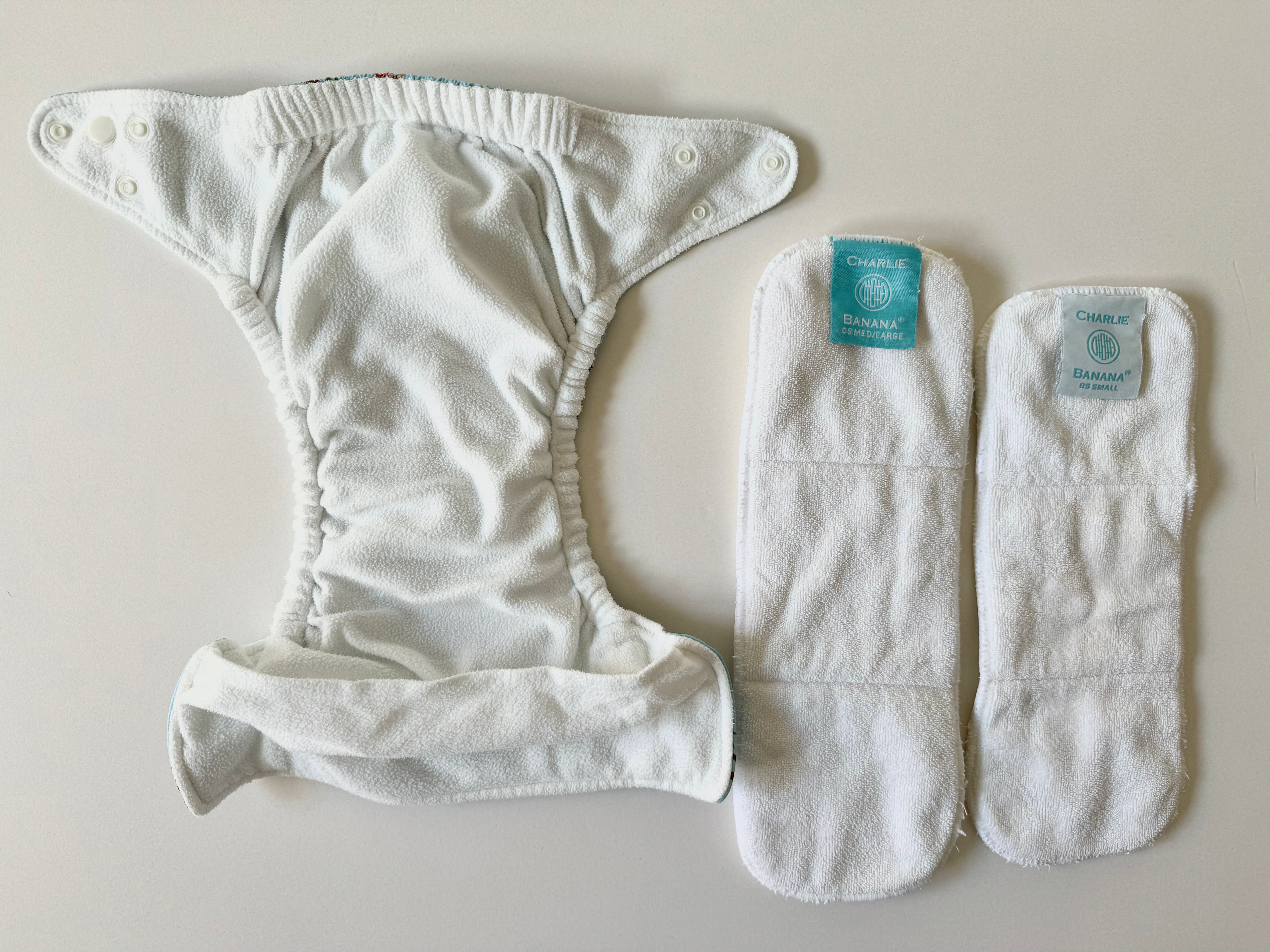 Pannolino tascabile Charlie Banana taglia unica usato - Sophie Coco Blue