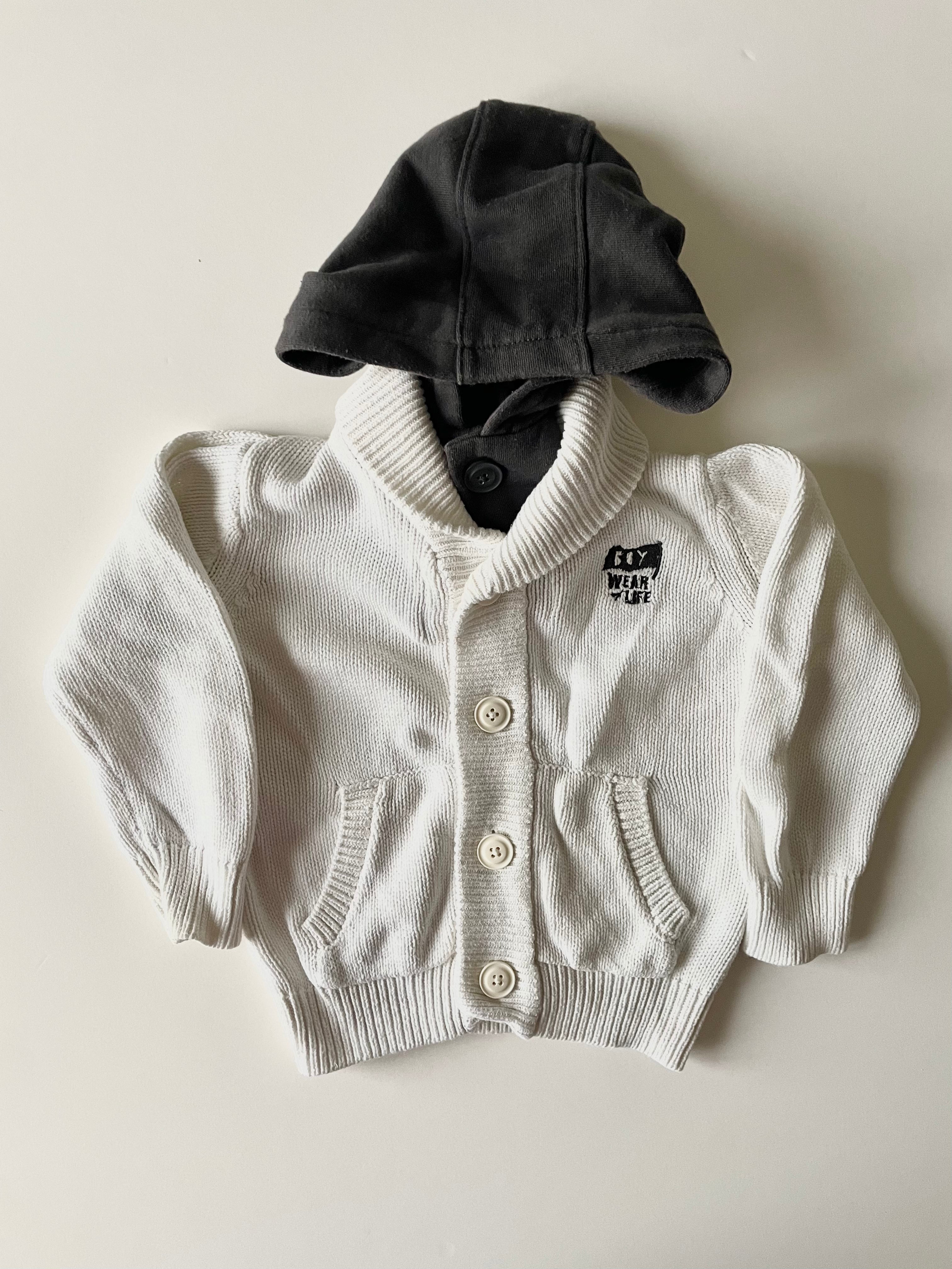 Cardigan con cappuccio 4y