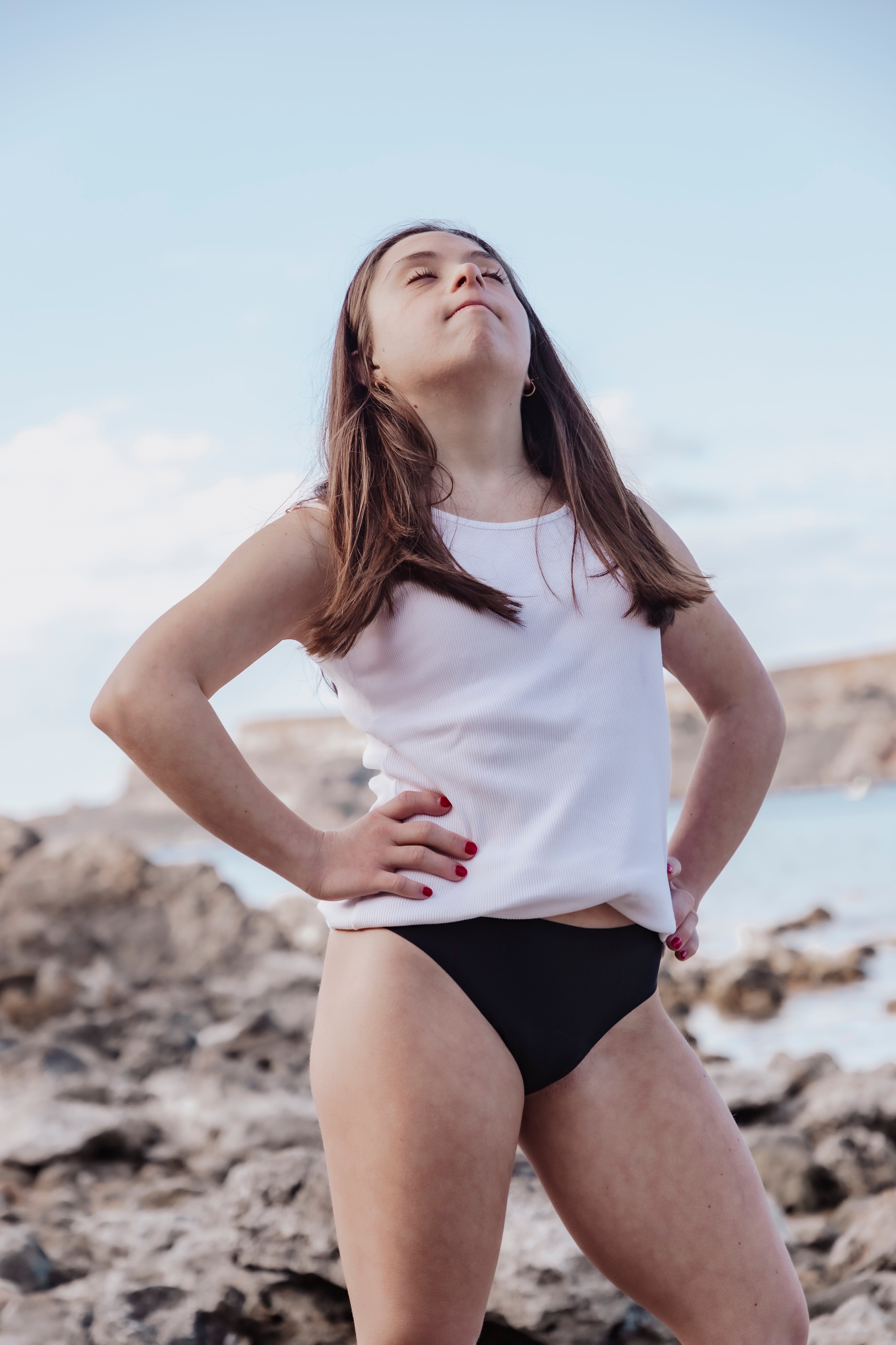 Lore & Leaf Malta period swim pants low rise Riva primary seamless