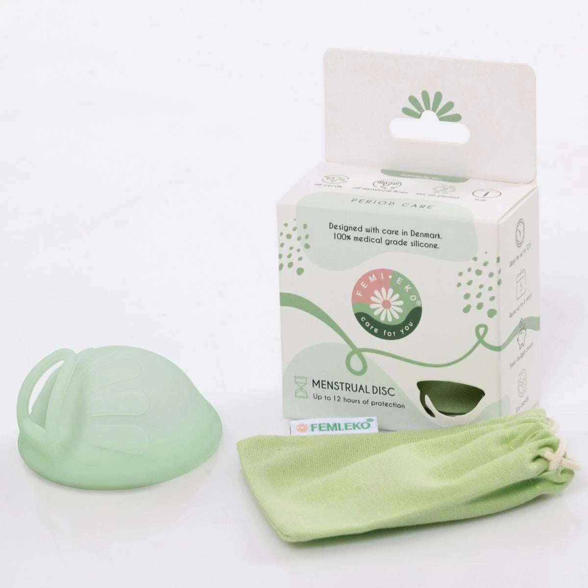 Lore & Leaf Malta menstrual disc green