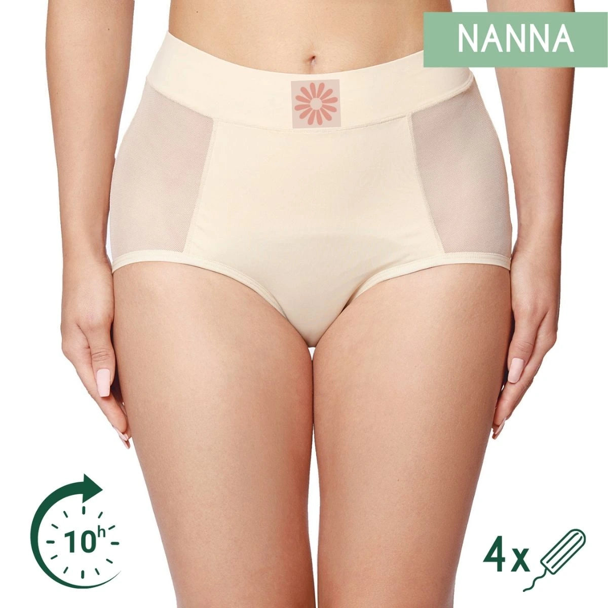 Femi.Eko - Nanna - Pantaloni mestruali a vita alta
