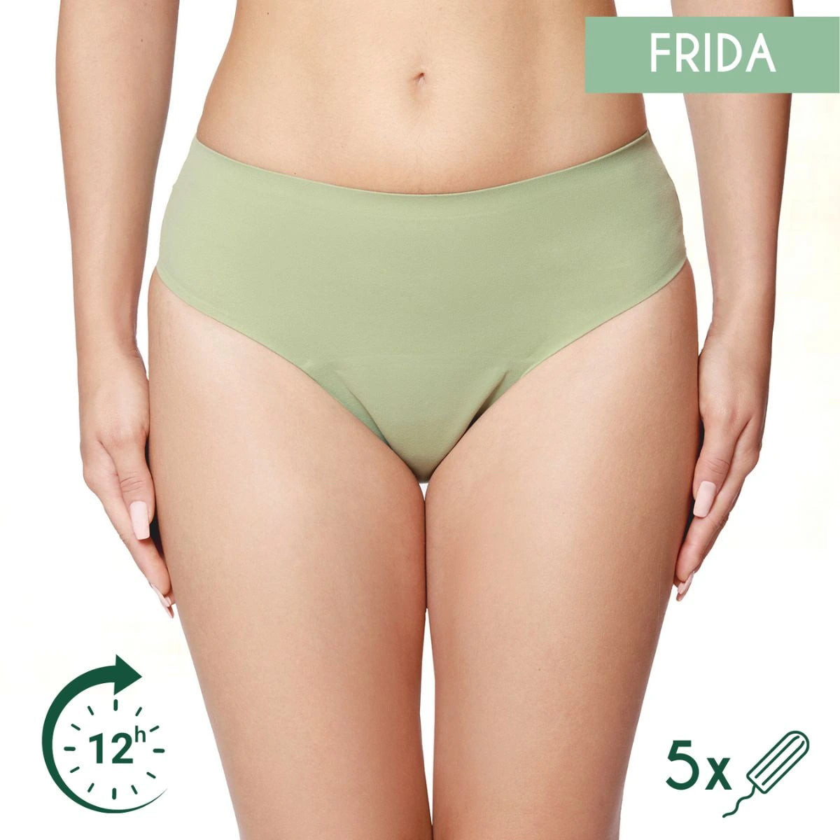 Femi.Eko Frida period pants The Cloth Nappy Company Malta green