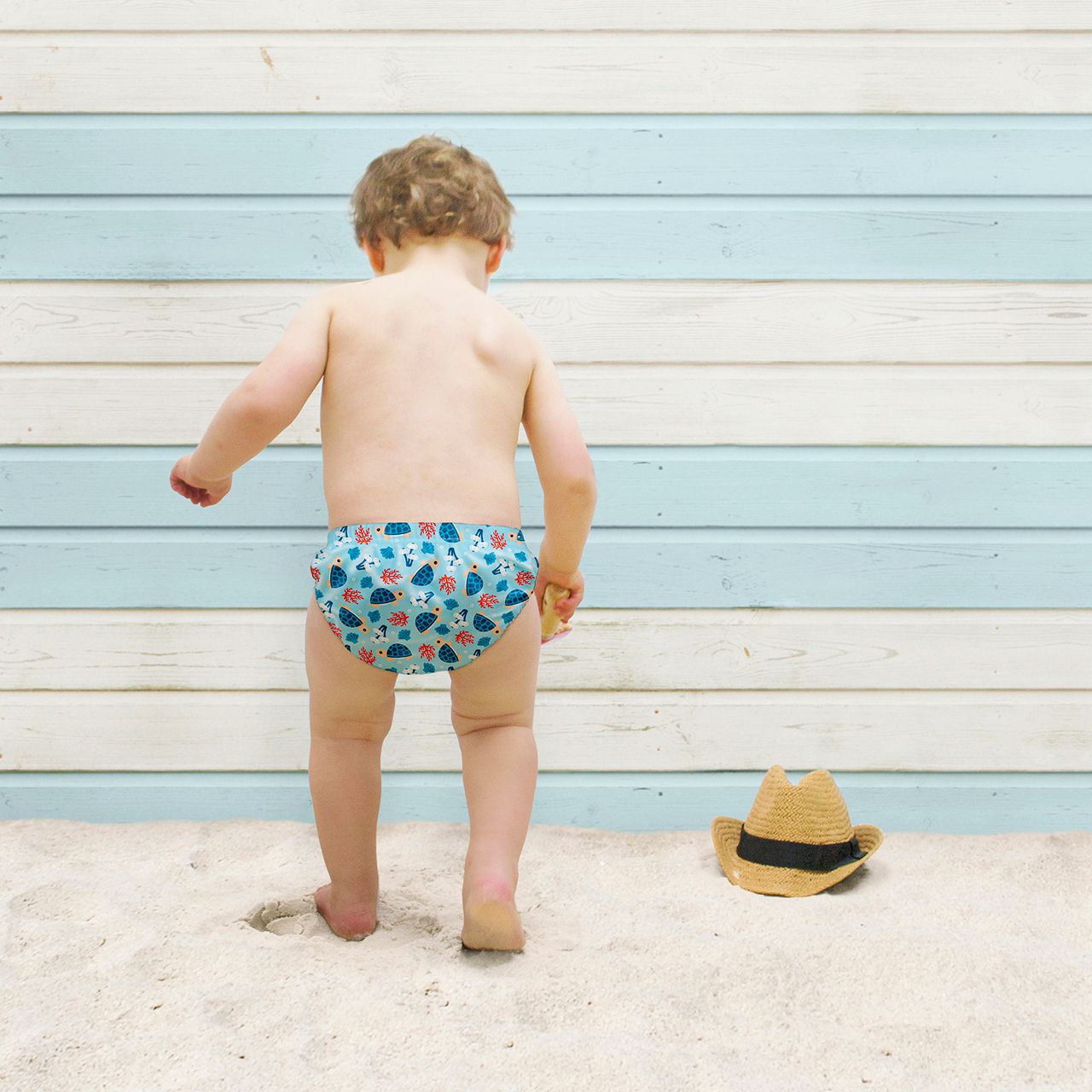 Lore & Leaf Malta Bambino Mio Swim Nappy Turtle lifestyle 2