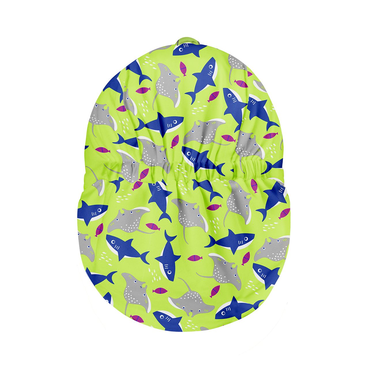 Lore & Leaf Malta Bambino Mio Reversible Swim Hat Neon 2