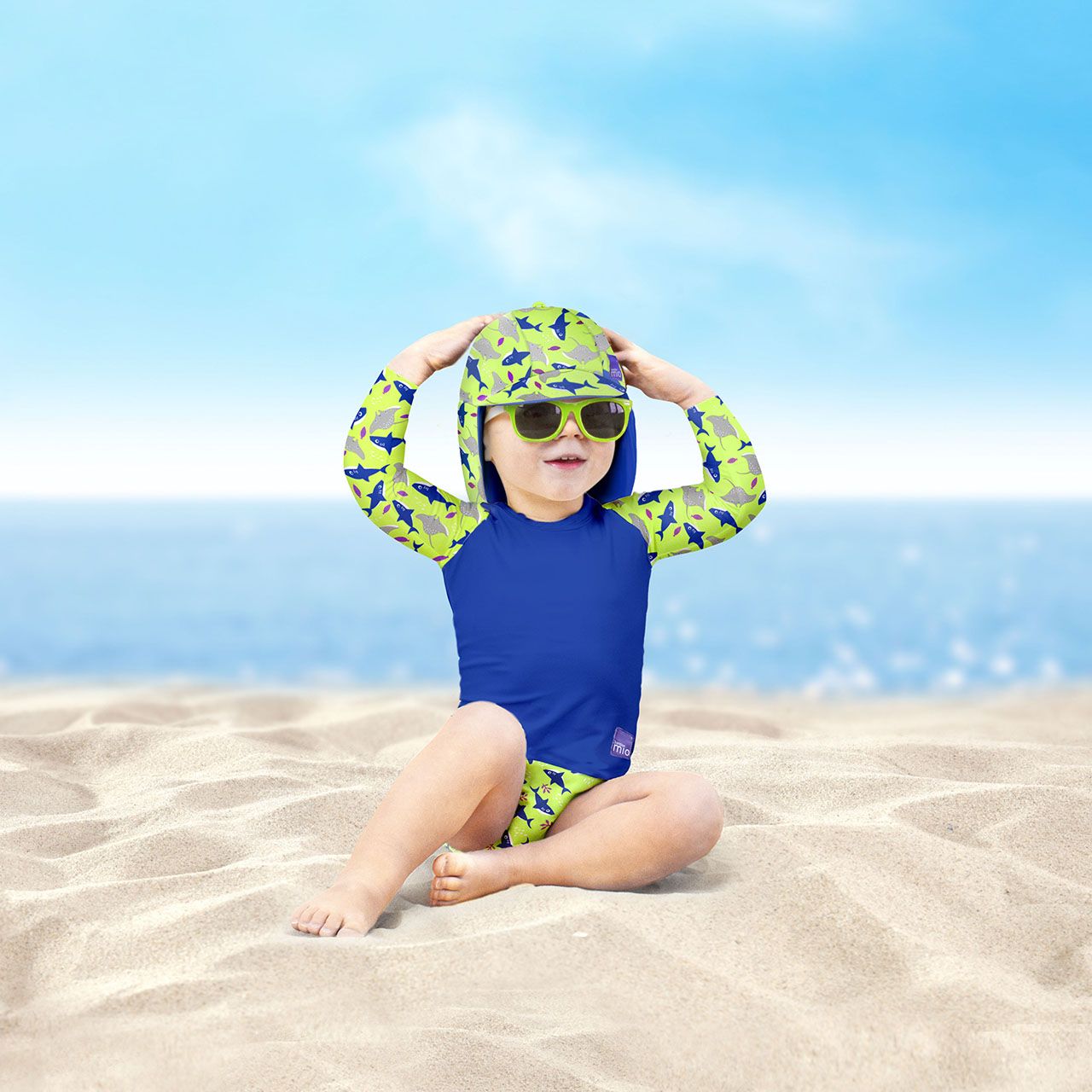 Lore & Leaf Malta Bambino Mio Reversible Swim Hat Neon Lifestyle
