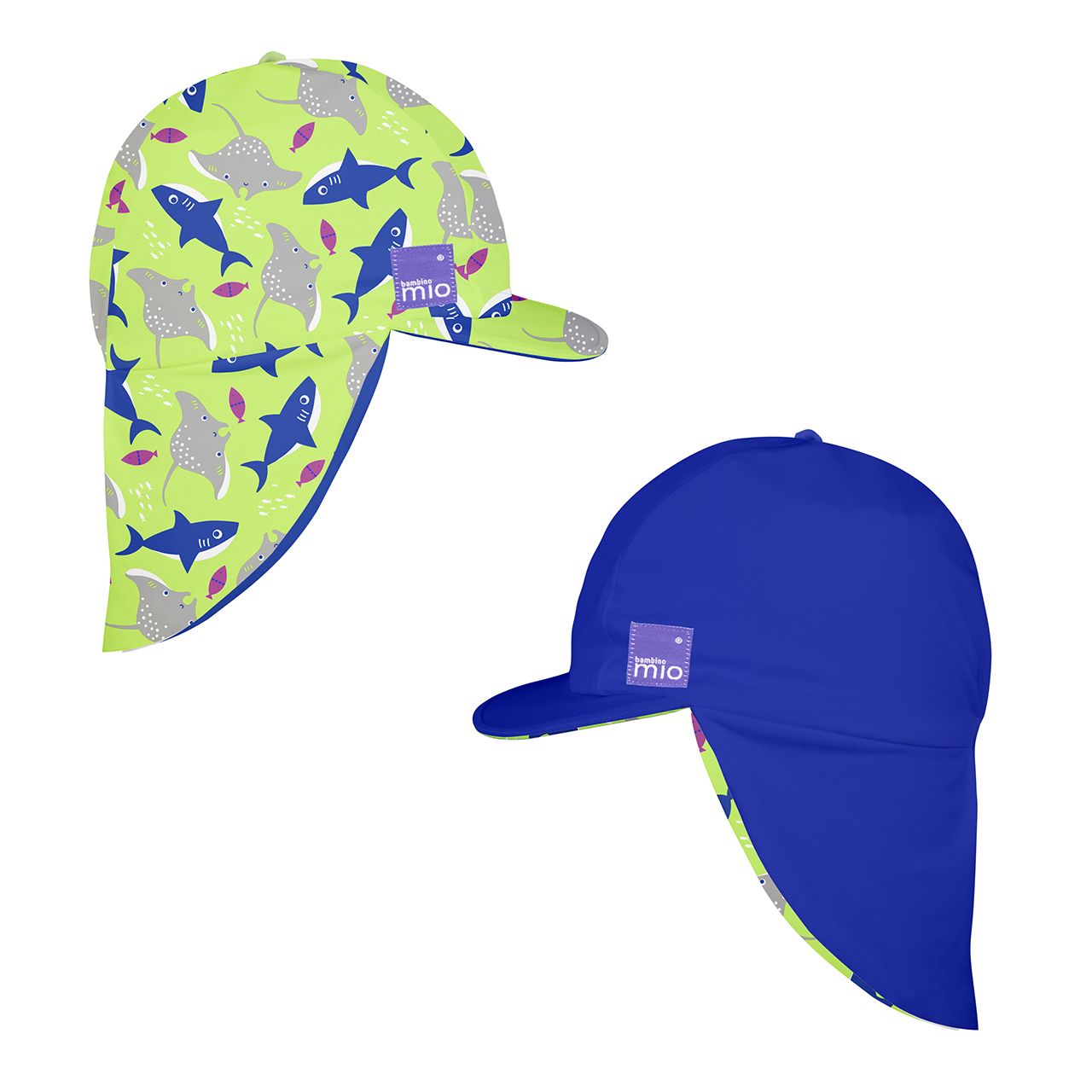 Lore & Leaf Malta Bambino Mio Reversible Swim Hat Neon 1