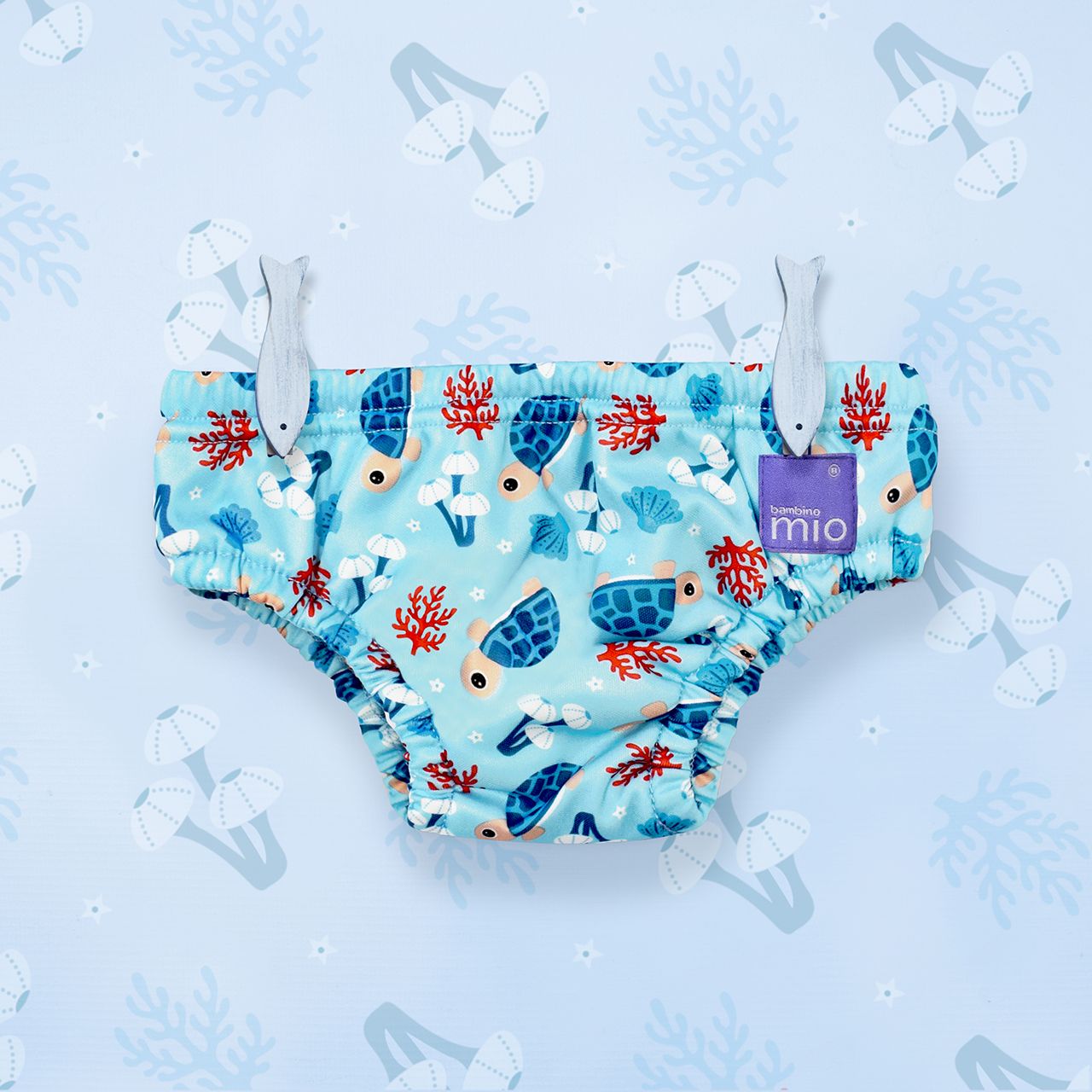 Lore & Leaf Malta Bambino Mio Swim Nappy Turtle lifestyle