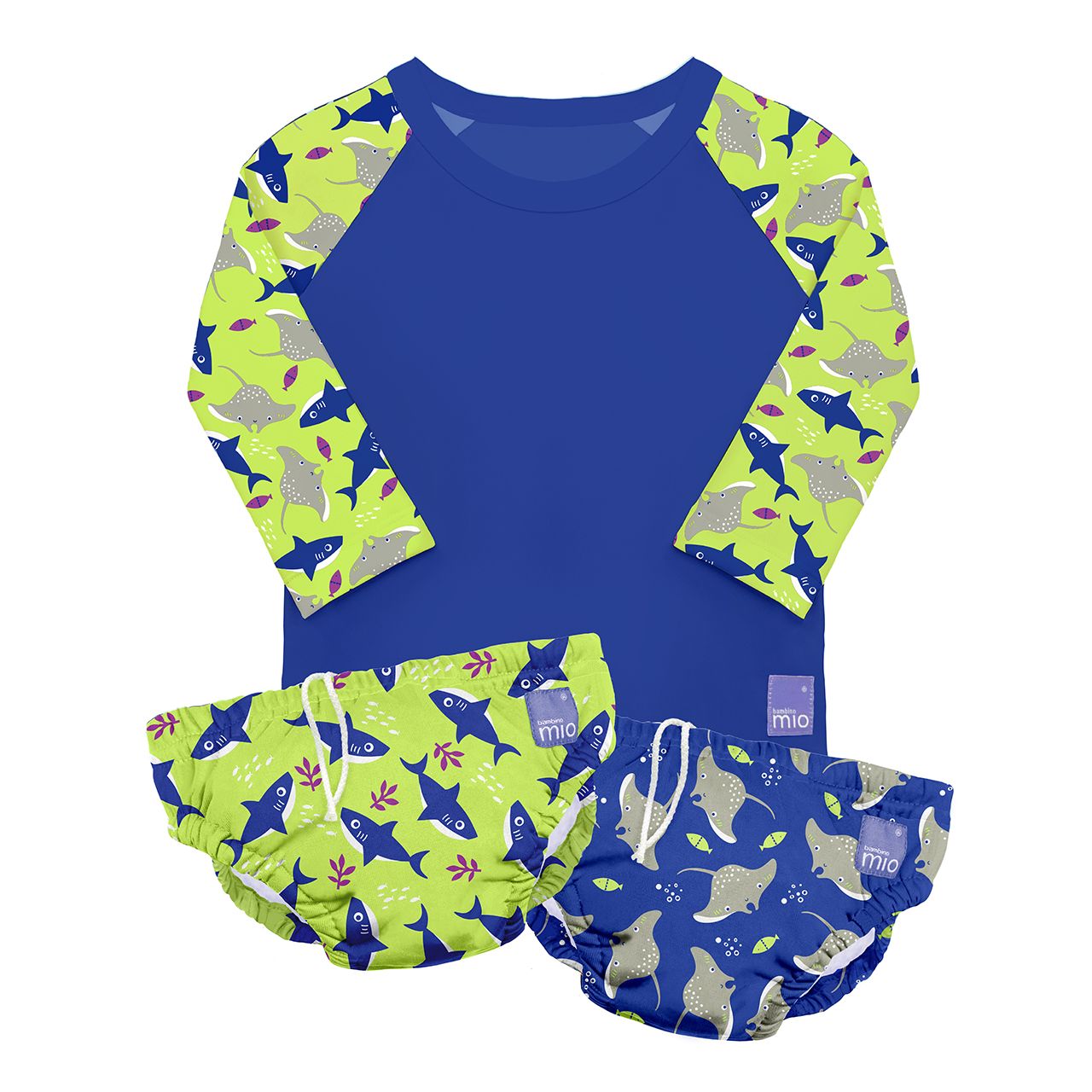 Lore & Leaf Malta Bambino Mio Swim Set Neon