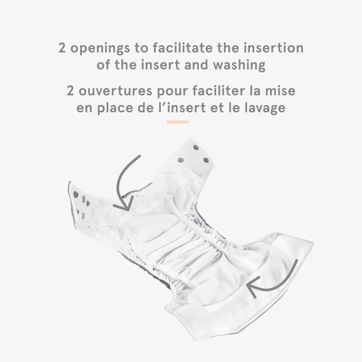 The Cloth Nappy Company Malta La Petite Ourse Pocket nappy 2 openings