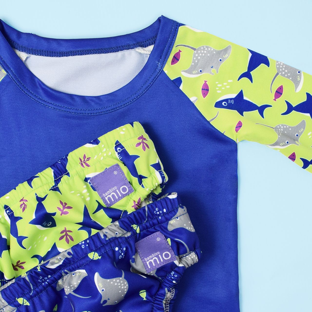 Lore & Leaf Malta Bambino Mio Swim Set Neon 1