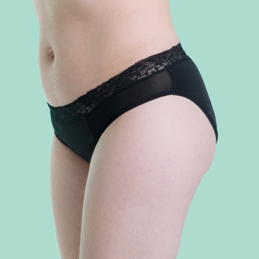Cheeky Pants - Feeling PRETTY - Pantaloni mestruali a vita media con pizzo
