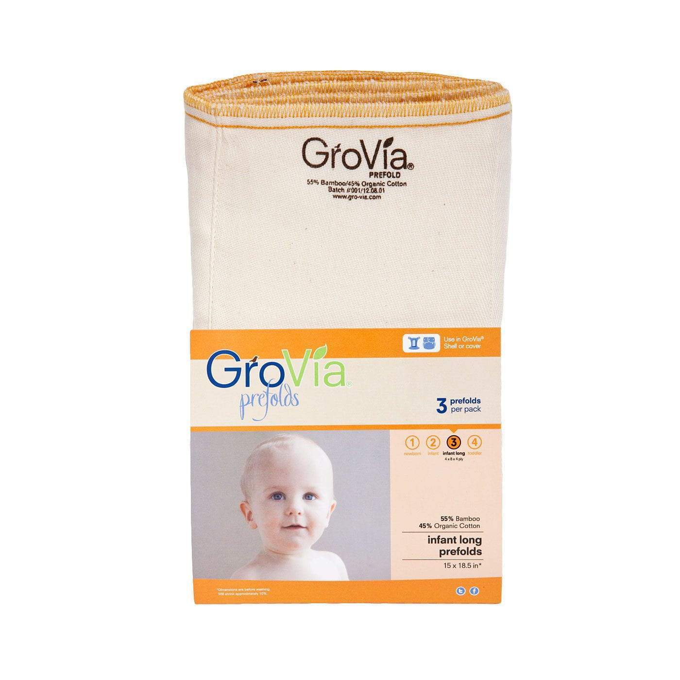The Cloth Nappy Company Malta Grovia Prefolds Organic Cotton Bamboo economical reusable