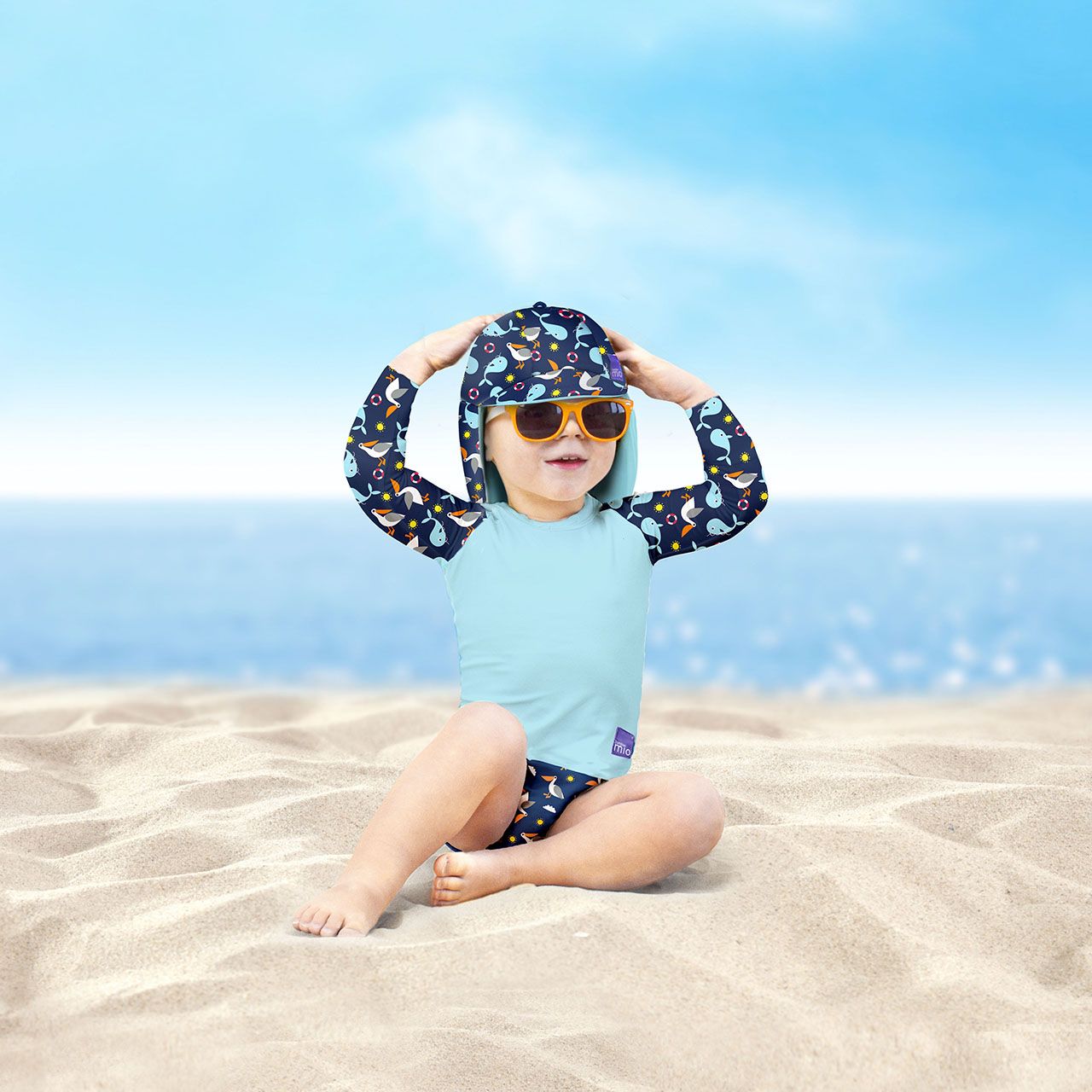 Lore & Leaf Malta Bambino Mio Reversible Swim Hat Nautical Lifestyle