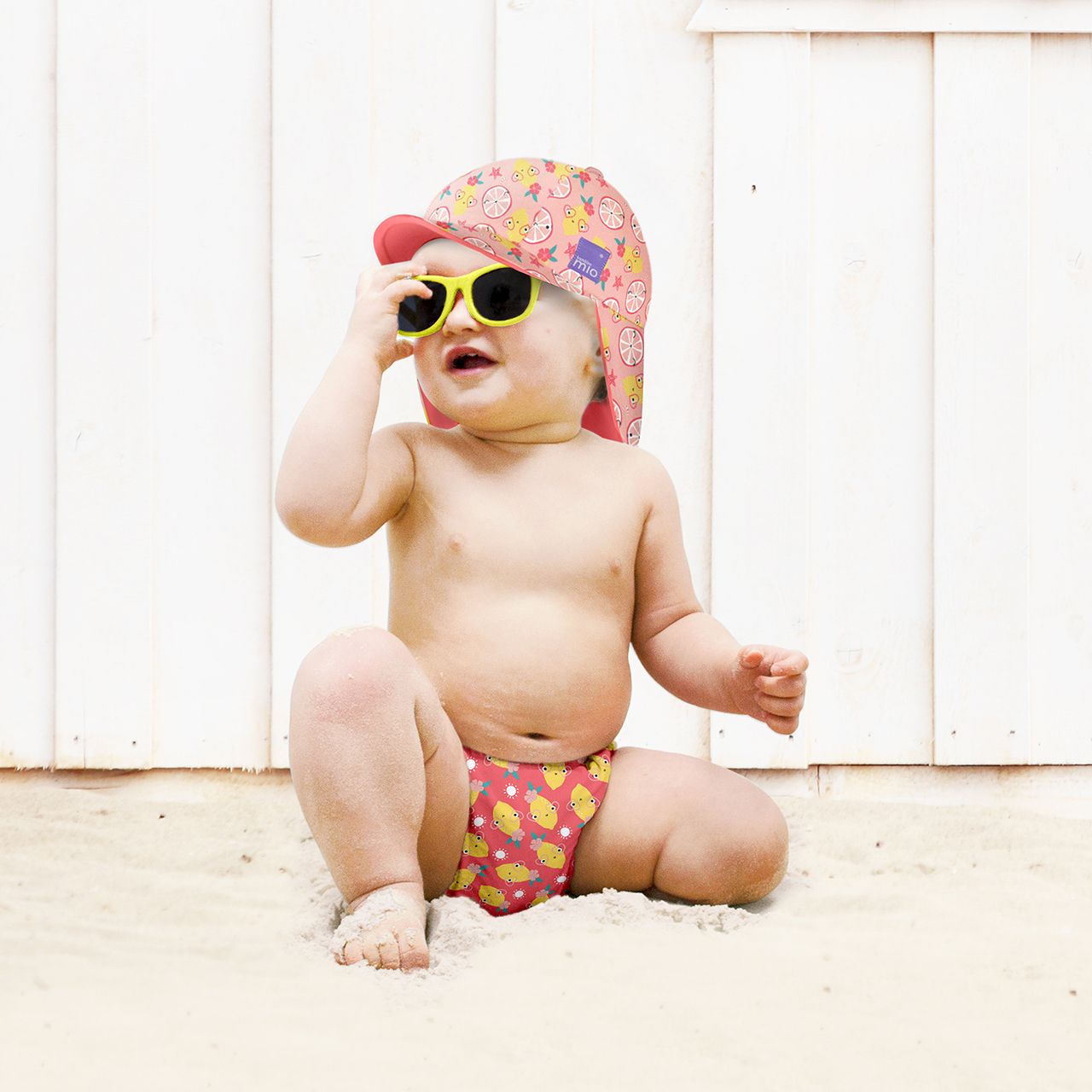 Lore & Leaf Malta Bambino Mio Reversible Swim Hat Punch Lifestyle
