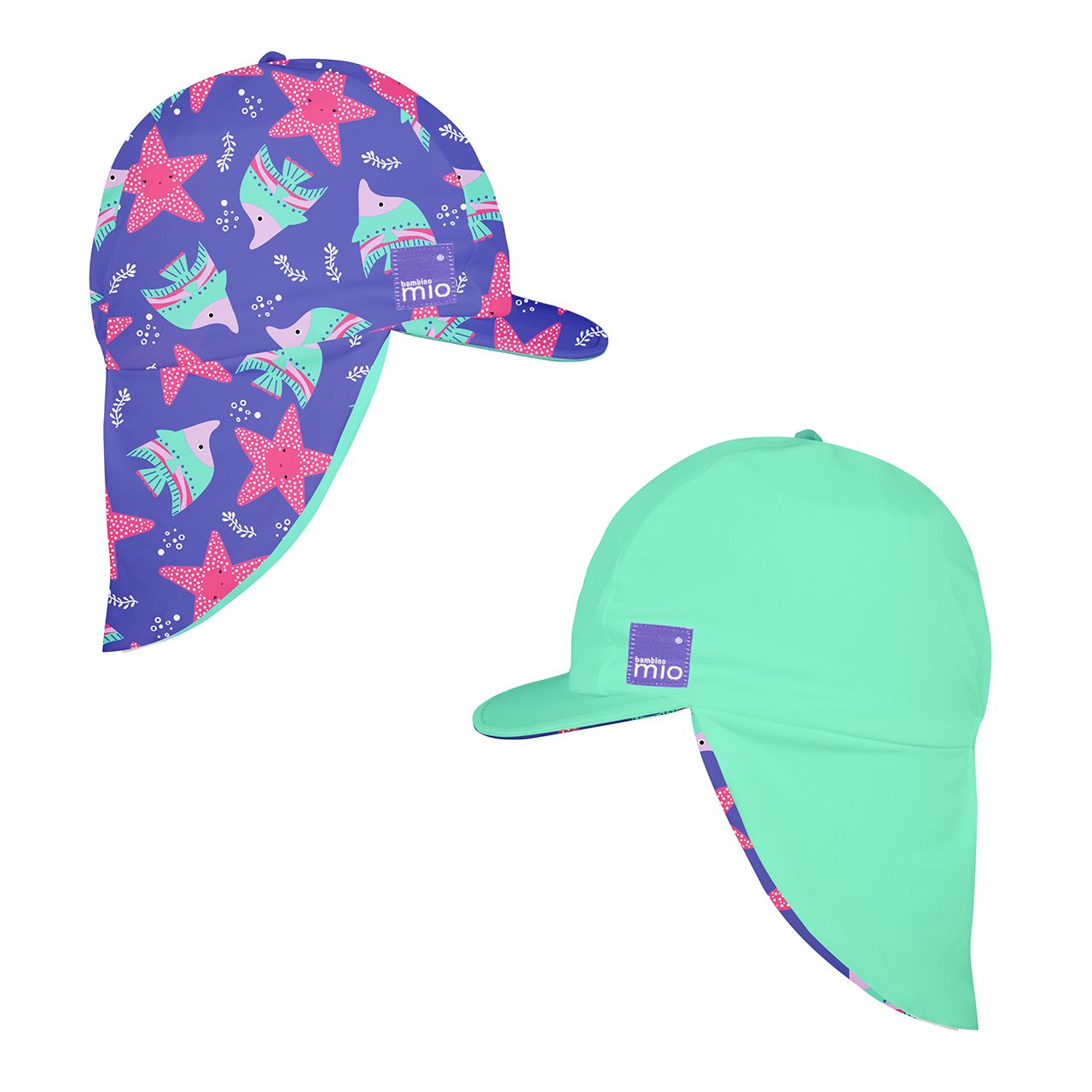 Lore & Leaf Malta Bambino Mio Reversible Swim Hat Violet 1