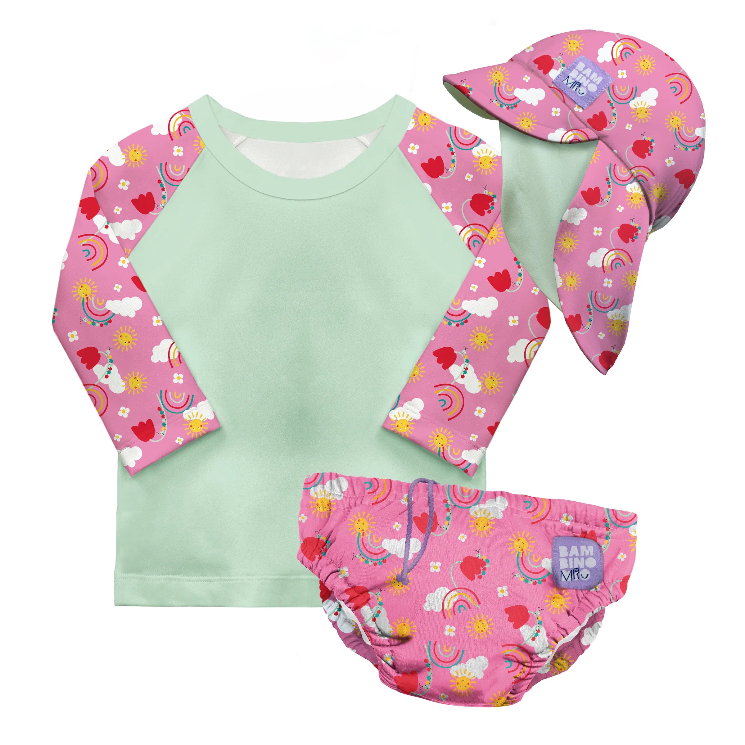 Bambino Mio 3-piece Swim Set - Swim Nappy, Swim top and Swim Hat