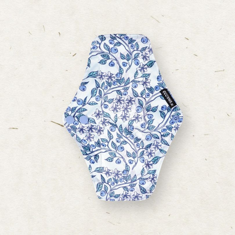 Lore & Leaf Malta Eco Mini Reusable Sanitary Period Pad Regular Day Natural Healthy Blueberry Trail 2