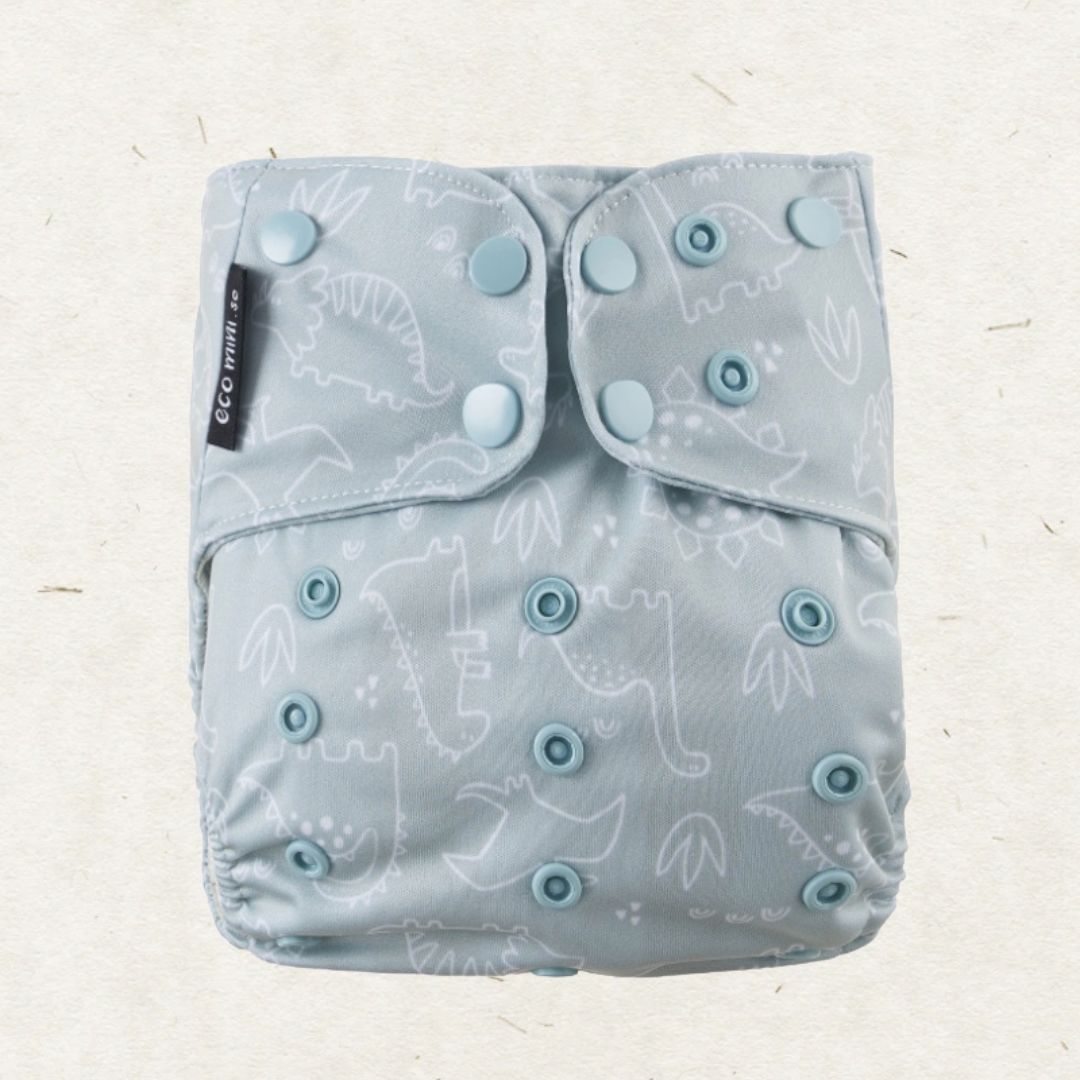 Lore & Leaf Malta sustainable eco friendly reusable shop Eco Mini pocket reusable diaper nappy cloth Dino
