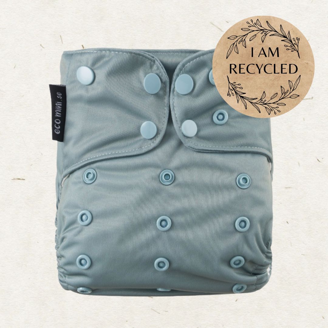 Lore & Leaf Malta sustainable eco friendly reusable shop Eco Mini pocket reusable diaper nappy cloth Sage recycled