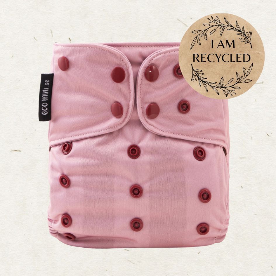 Lore & Leaf Malta sustainable eco friendly reusable shop Eco Mini pocket reusable diaper nappy cloth Vintage Rose recycled