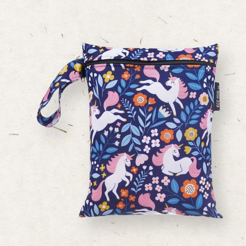 Lore & Leaf Malta Eco Mini Reusable Wet Bag Wetbag Small Day Natural Healthy Unicorns are real