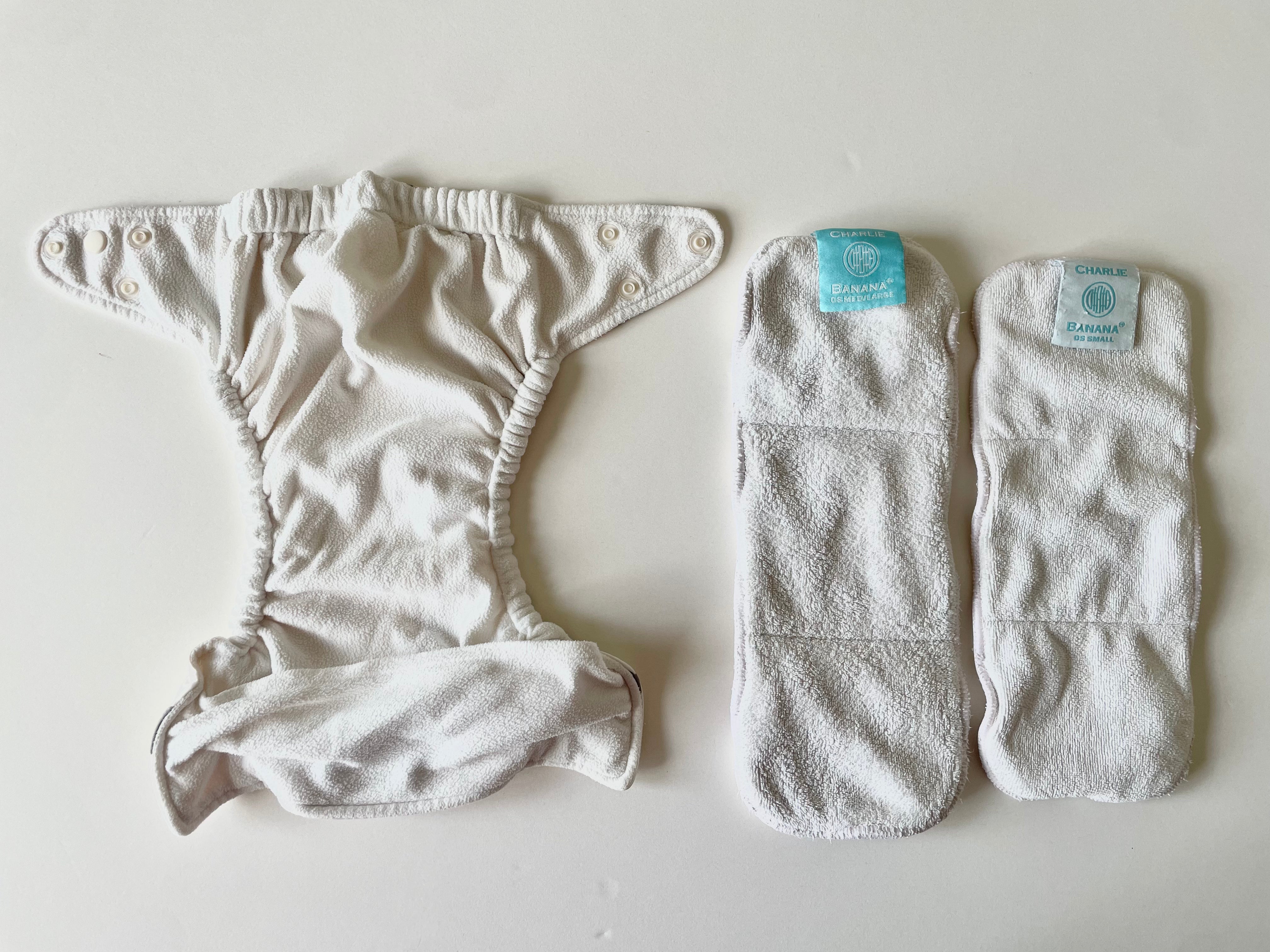 Pre-Loved Charlie Banana One Size - Pocket Nappy - Twinkle White