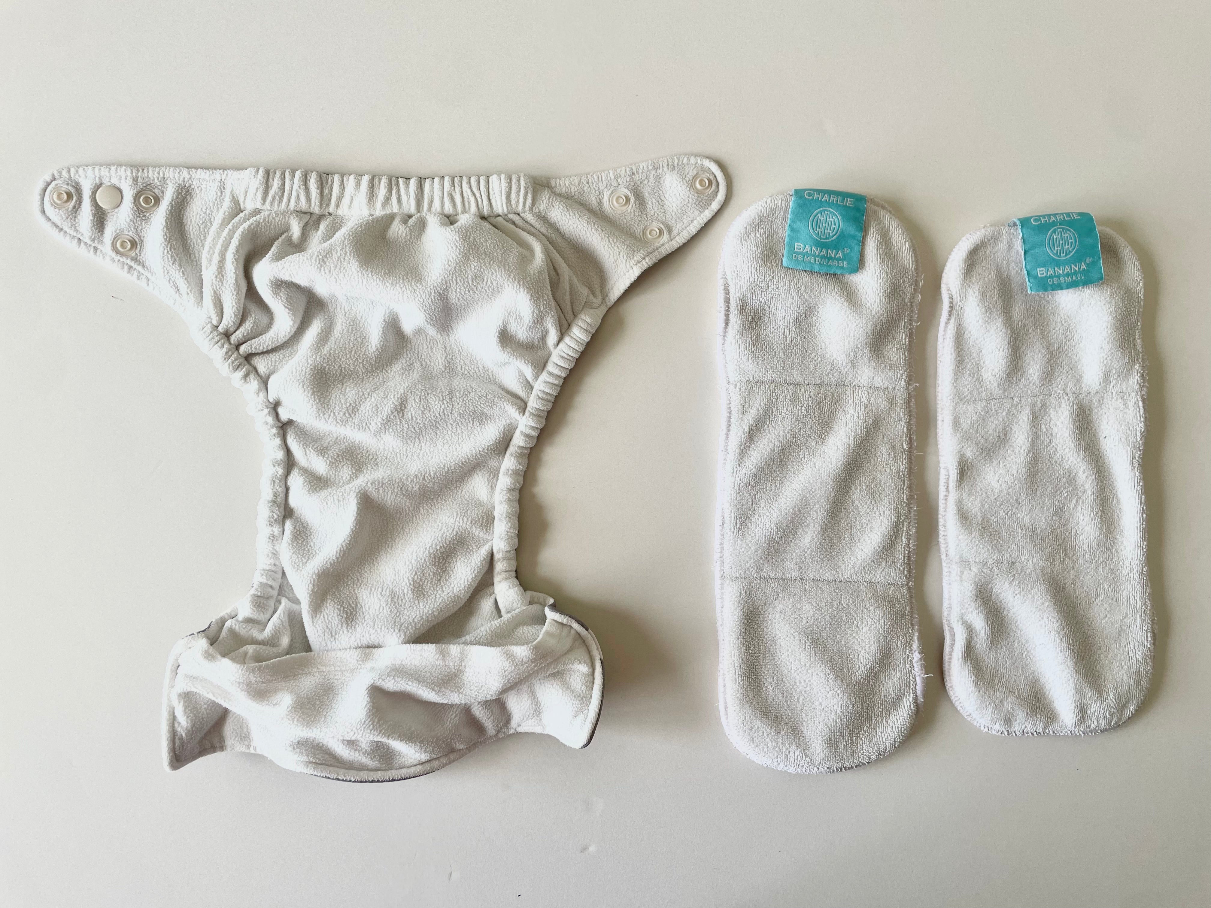 Pre-Loved Charlie Banana One Size - Pocket Nappy - Twinkle Grey