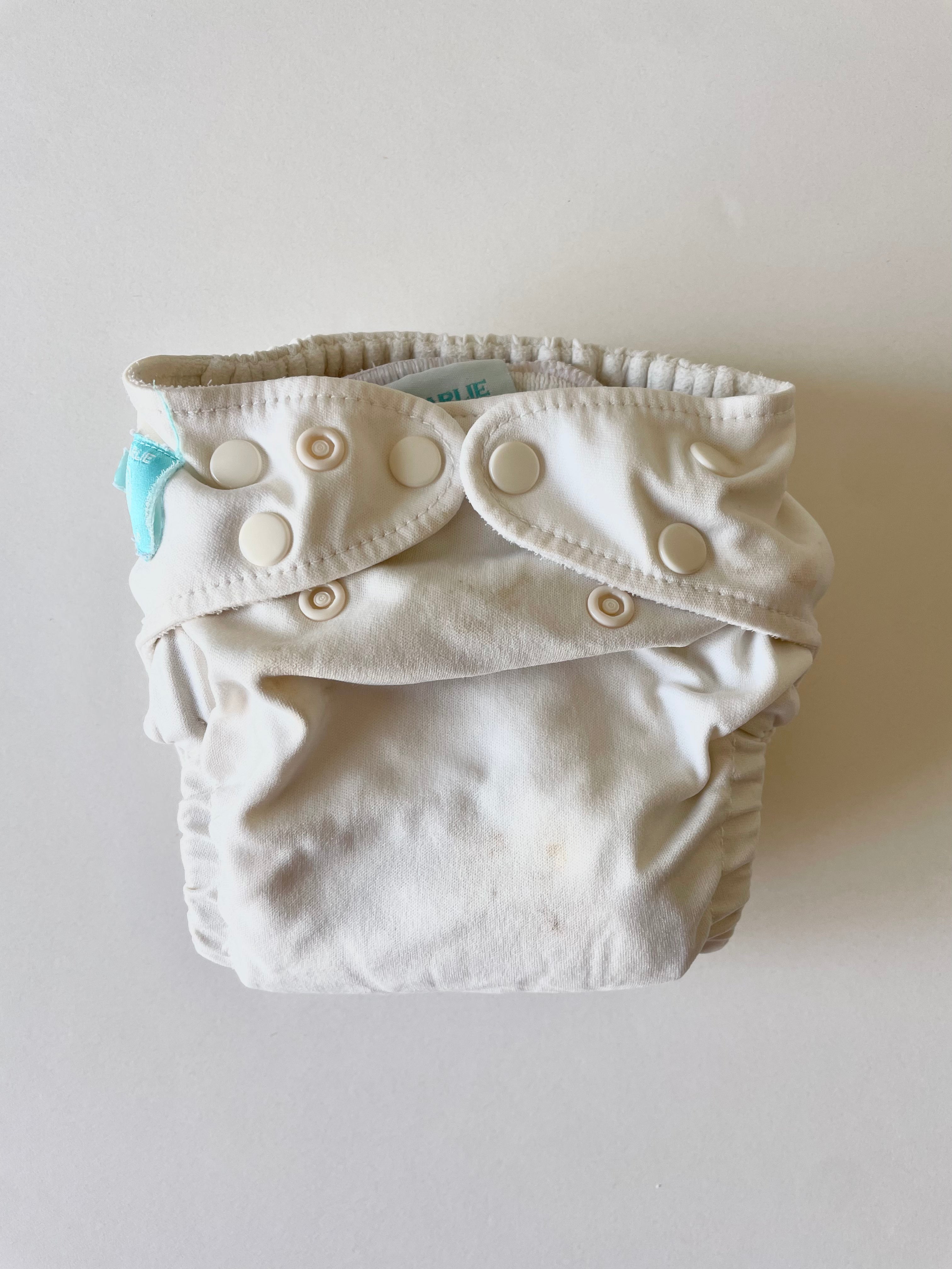 Pre-Loved Charlie Banana One Size - Pocket Nappy - White