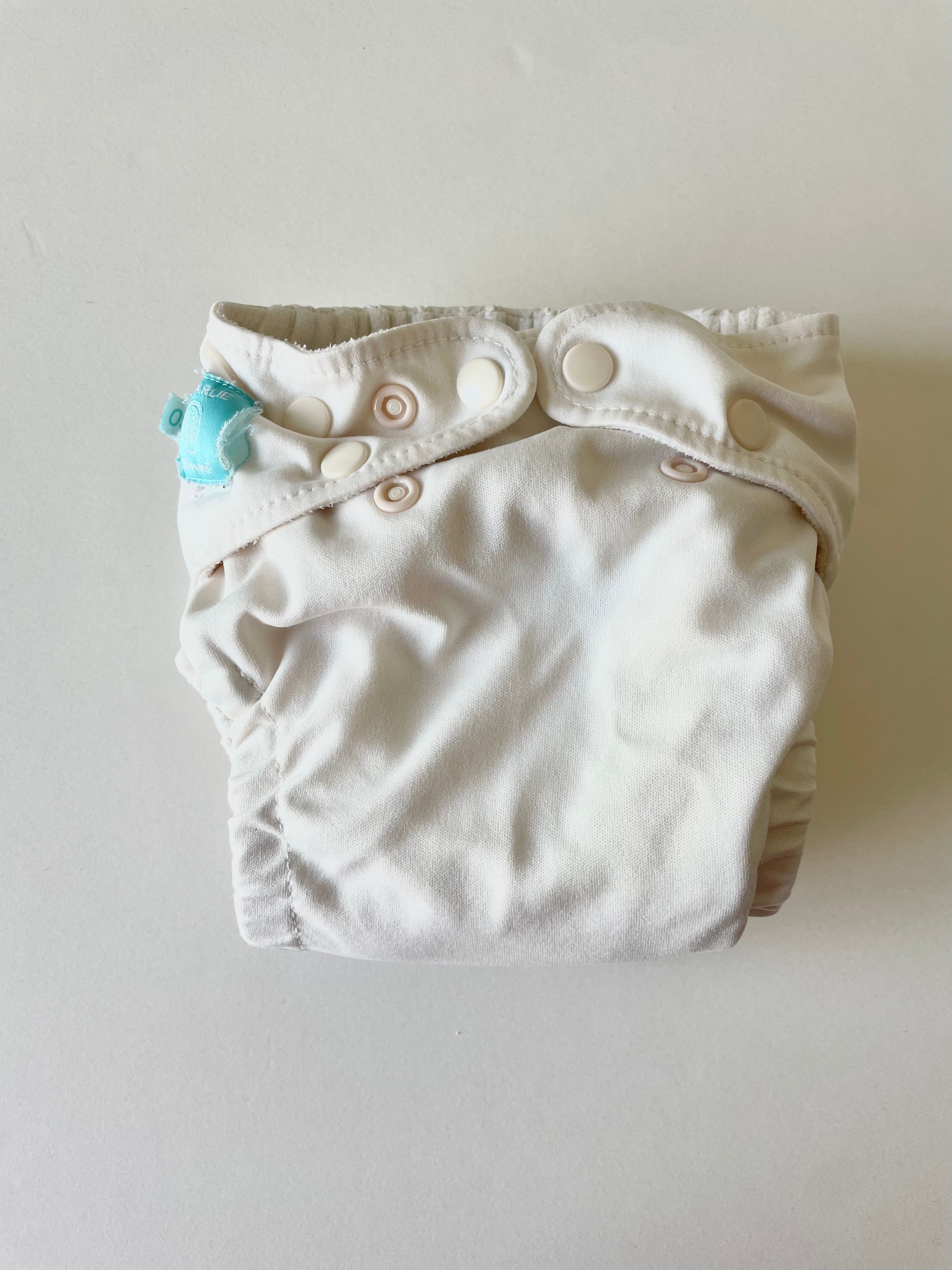 Pre-Loved Charlie Banana One Size - Pocket Nappy - White