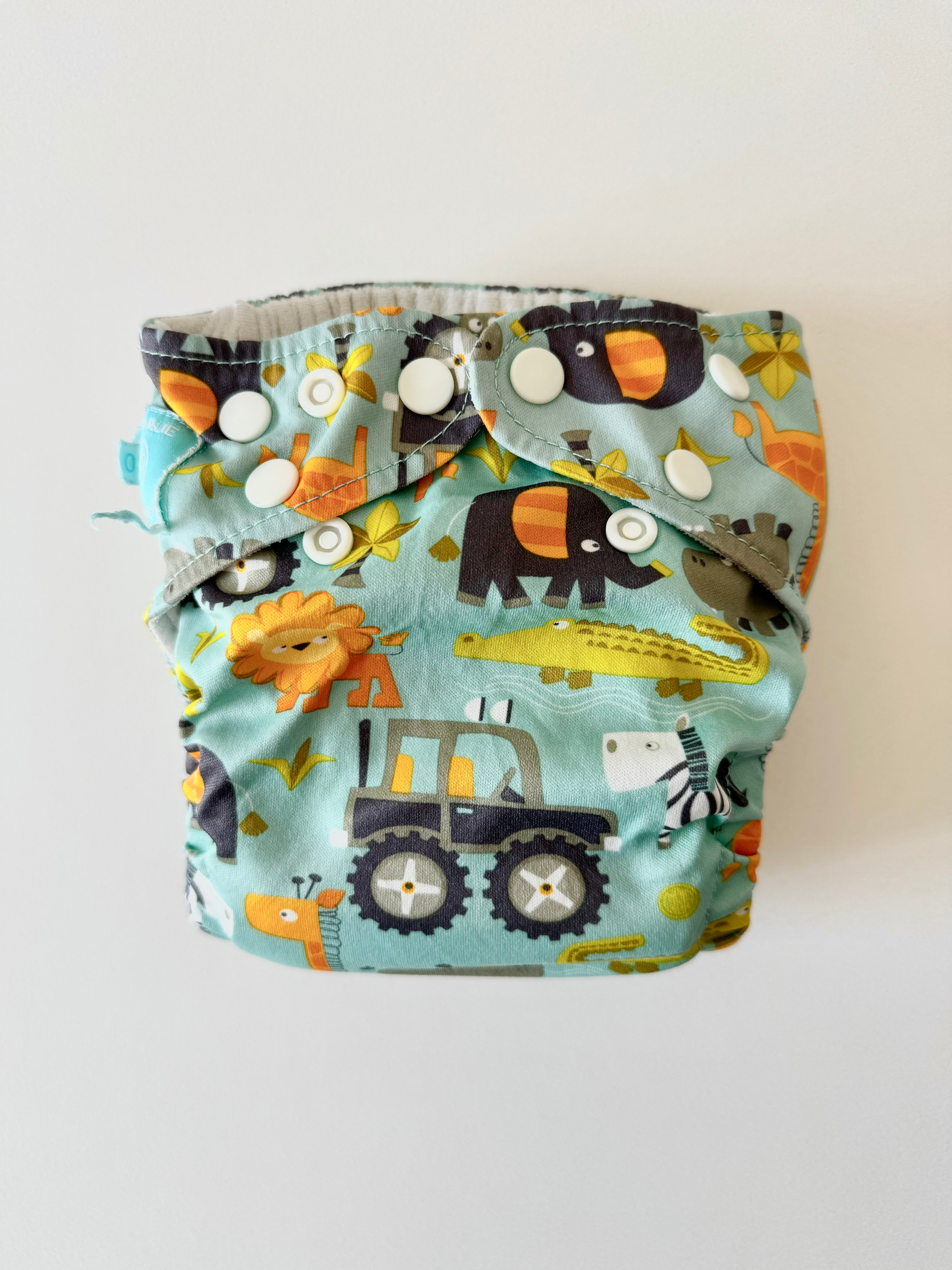 Pre-Loved Charlie Banana One Size - Pocket Nappy - Gone Safari