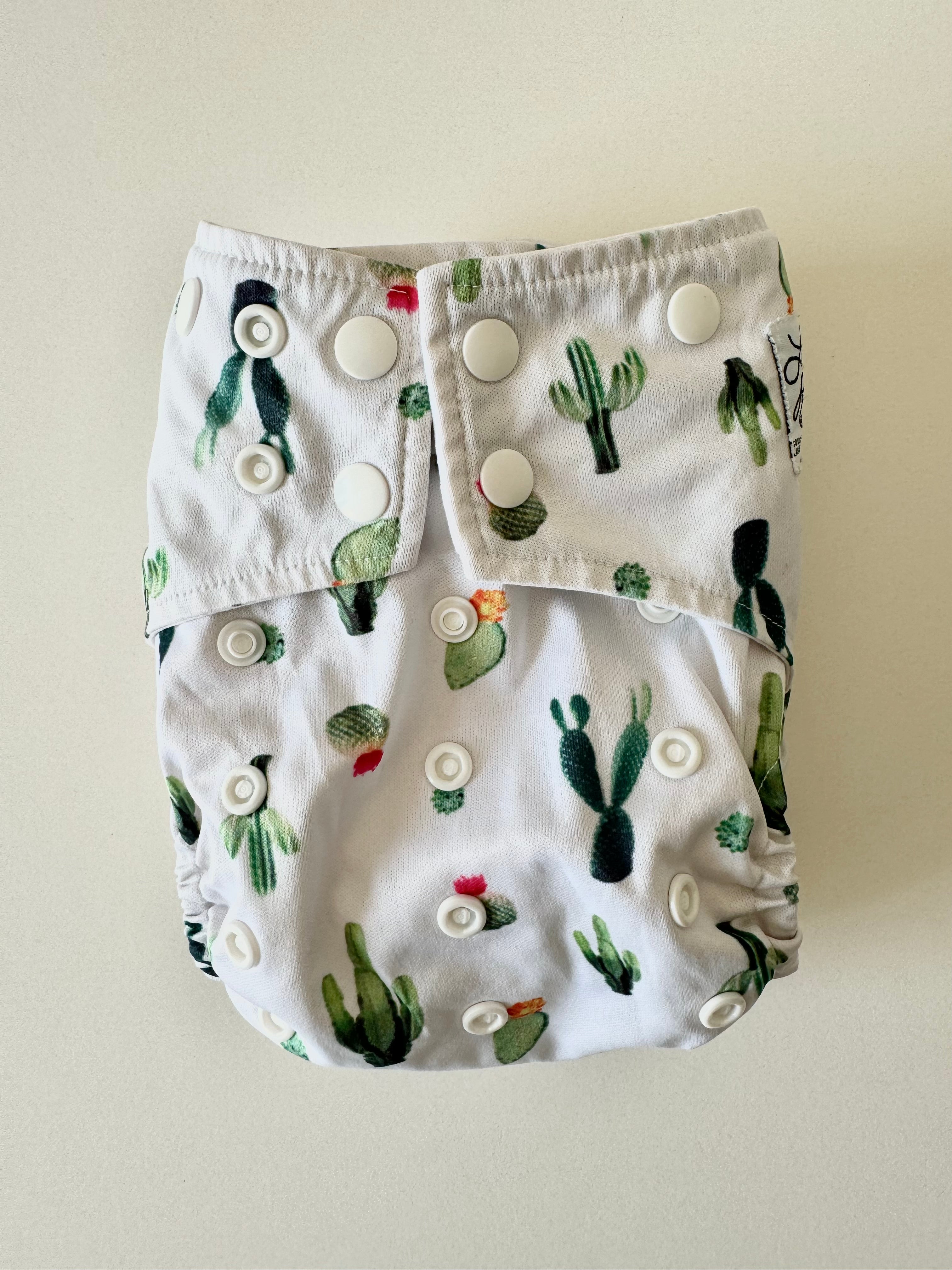 Pre-Loved La Petite Ourse - Pocket Nappy - Cactus