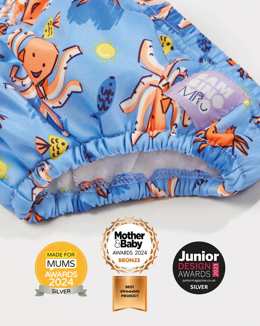 Lore & Leaf Malta Bambino Mio reusable swim set nappy wave patrol bottoms