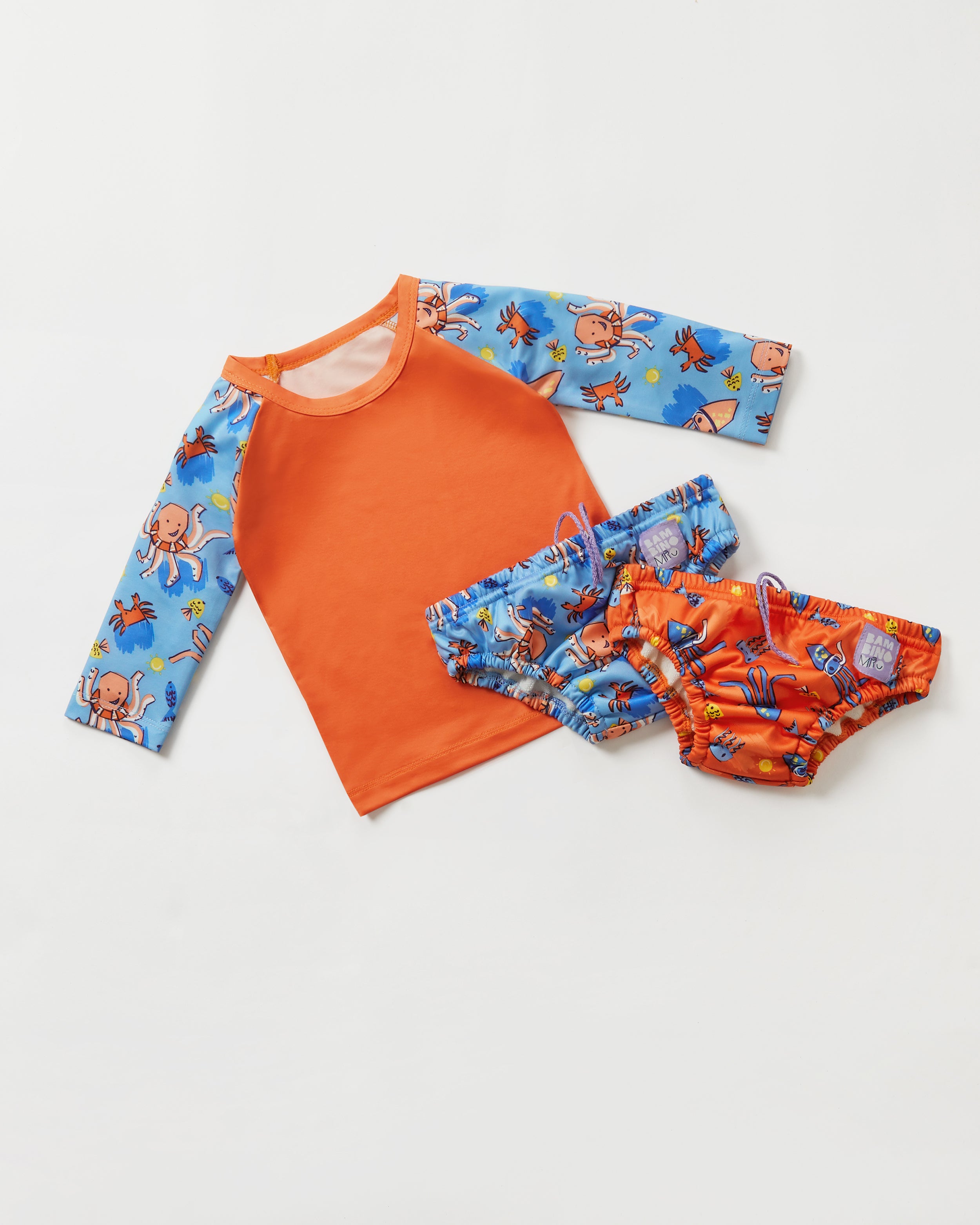 Lore & Leaf Malta Bambino Mio reusable swim set nappy wave patrol