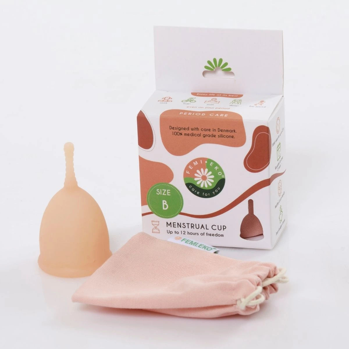 The Cloth Nappy Company Malta Femi.Eko Danish brand menstrual cup powder period sustainable silicone