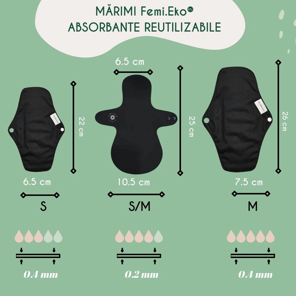 Femi.Eko - Reusable Pad - Size S