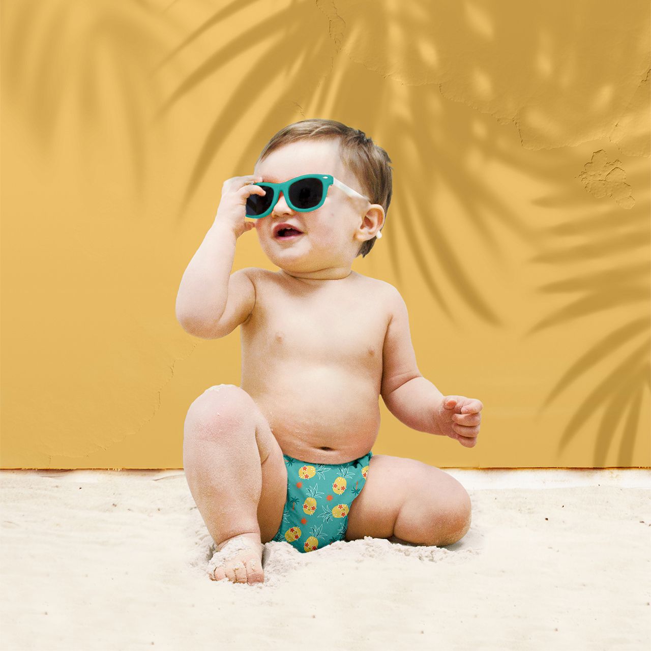 The Cloth Nappy Company Malta Bambino Mio Swim Nappy Pineapple Party Lifestyle