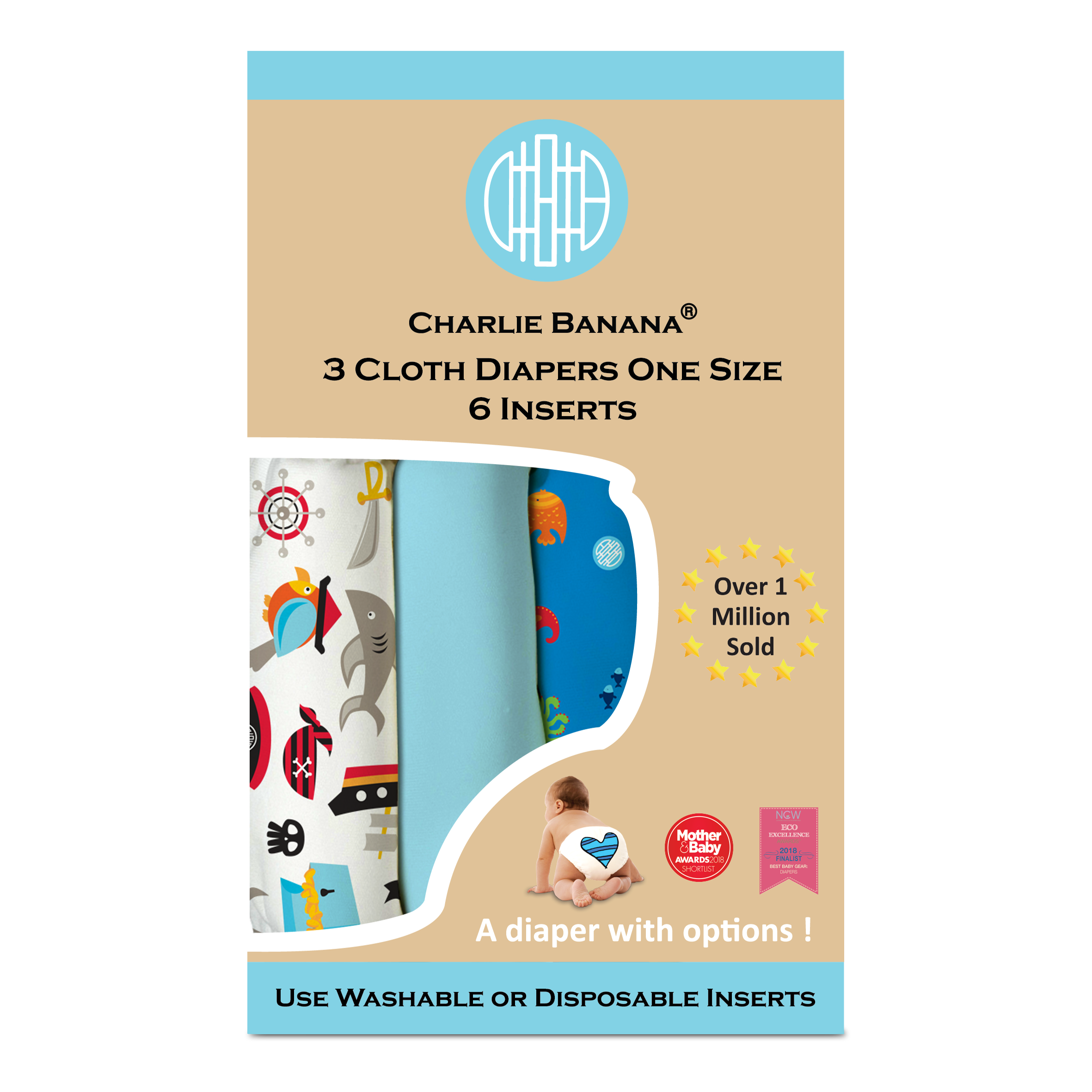 Charlie Banana One Size 3-Pack