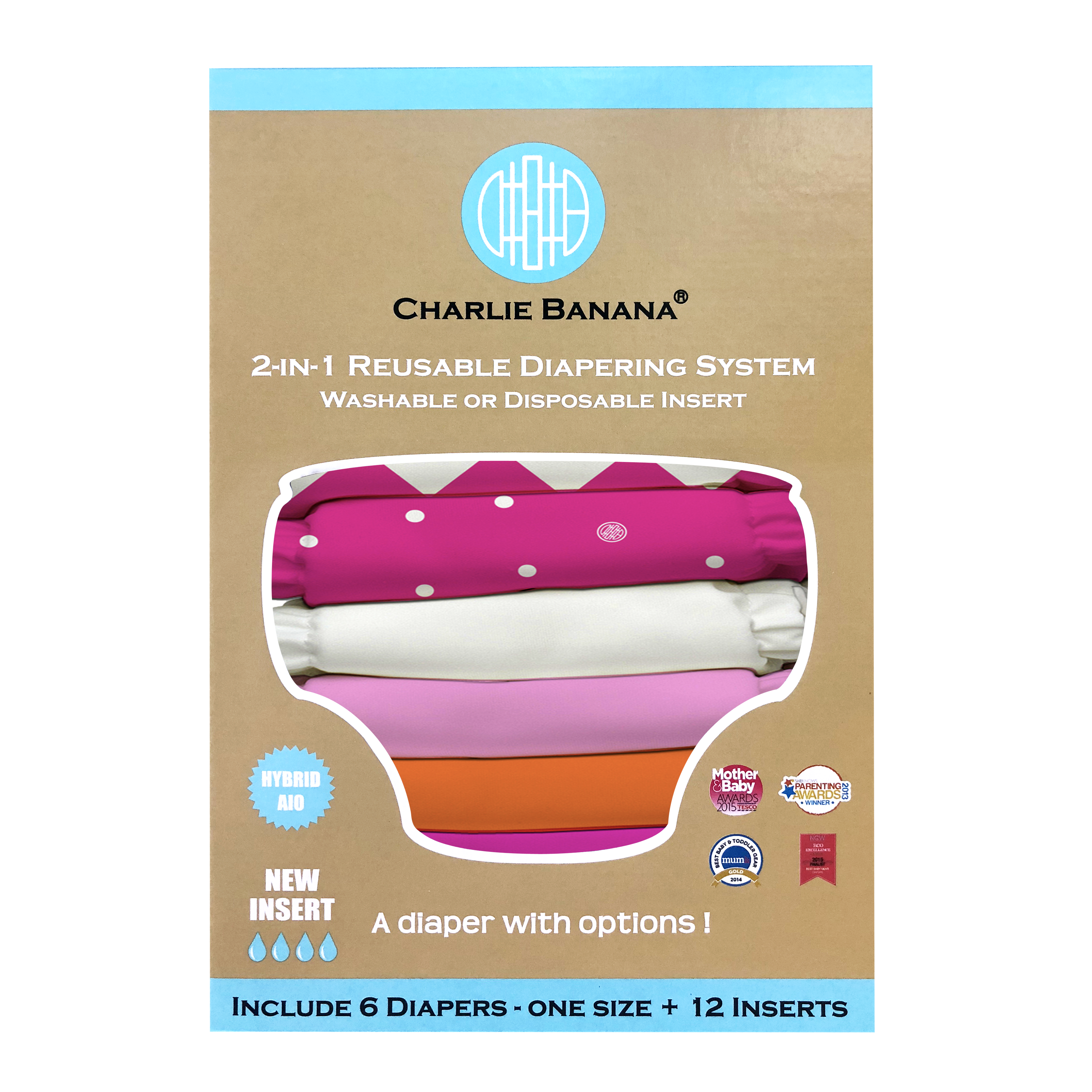 Charlie Banana One Size 6-Pack