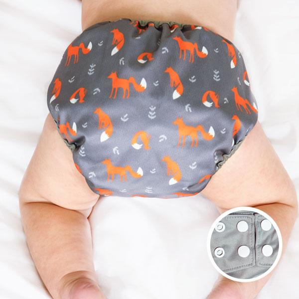 The Cloth Nappy Company La Petite Ourse All in One Nappy Little Fox