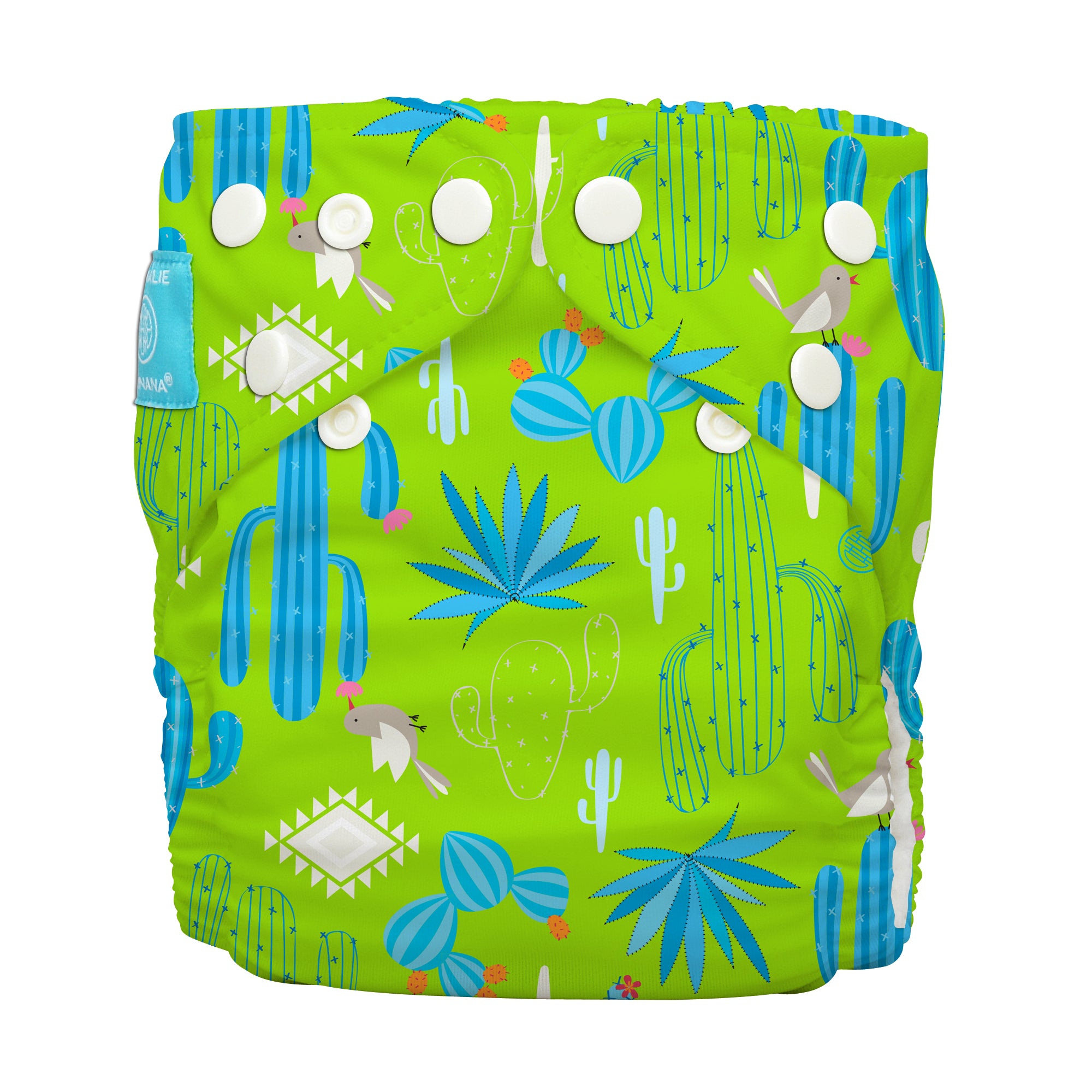 Charlie Banana One Size Hybrid Pocket Nappy Cactus Verde The Cloth Nappy Company Malta