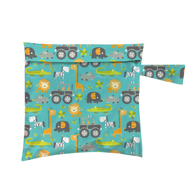 Charlie Banana Reusable Waterproof Tote Bag Gone Safari print The Cloth Nappy Company Malta