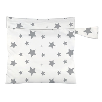 Charlie Banana Reusable Waterproof Tote Bag Twinkle Little Star White print The Cloth Nappy Company Malta