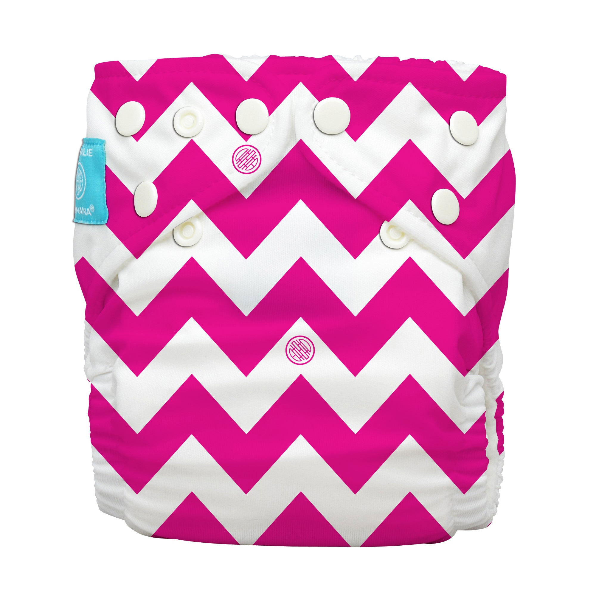 Charlie Banana One Size Hybrid Pocket Nappy Hot pink chevron The Cloth Nappy Company Malta