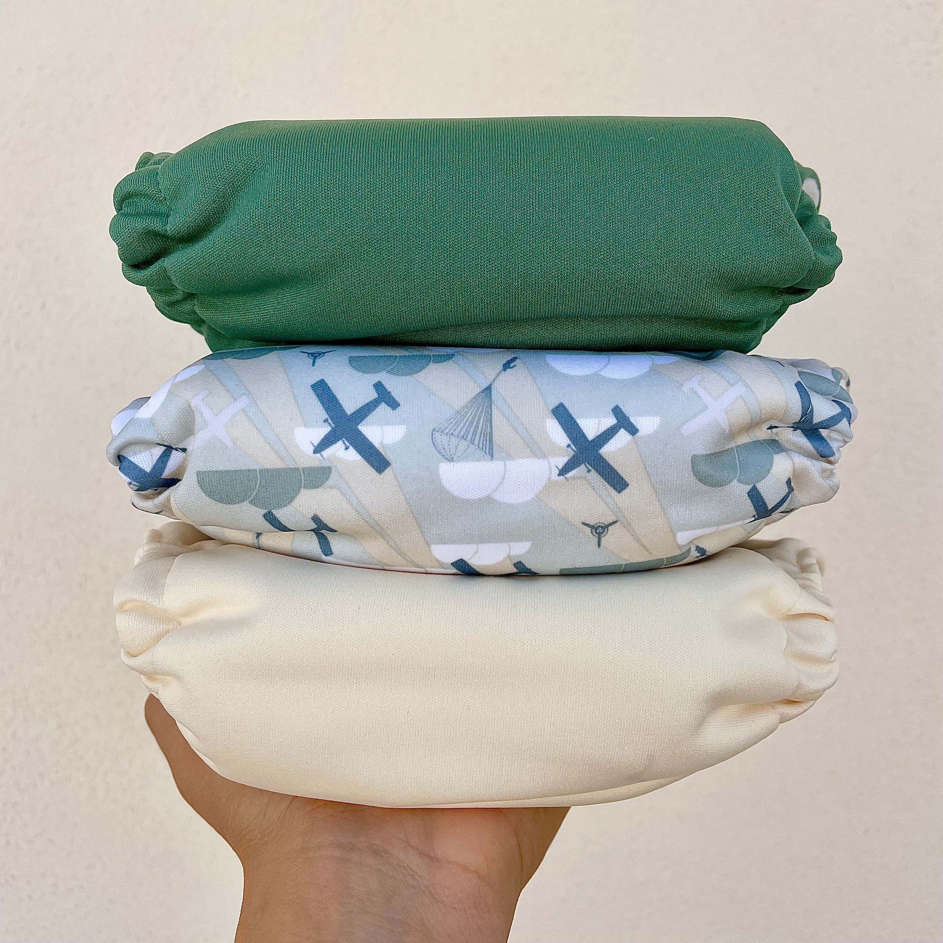 The Cloth Nappy Company Malta Grovia One starter bundle stack