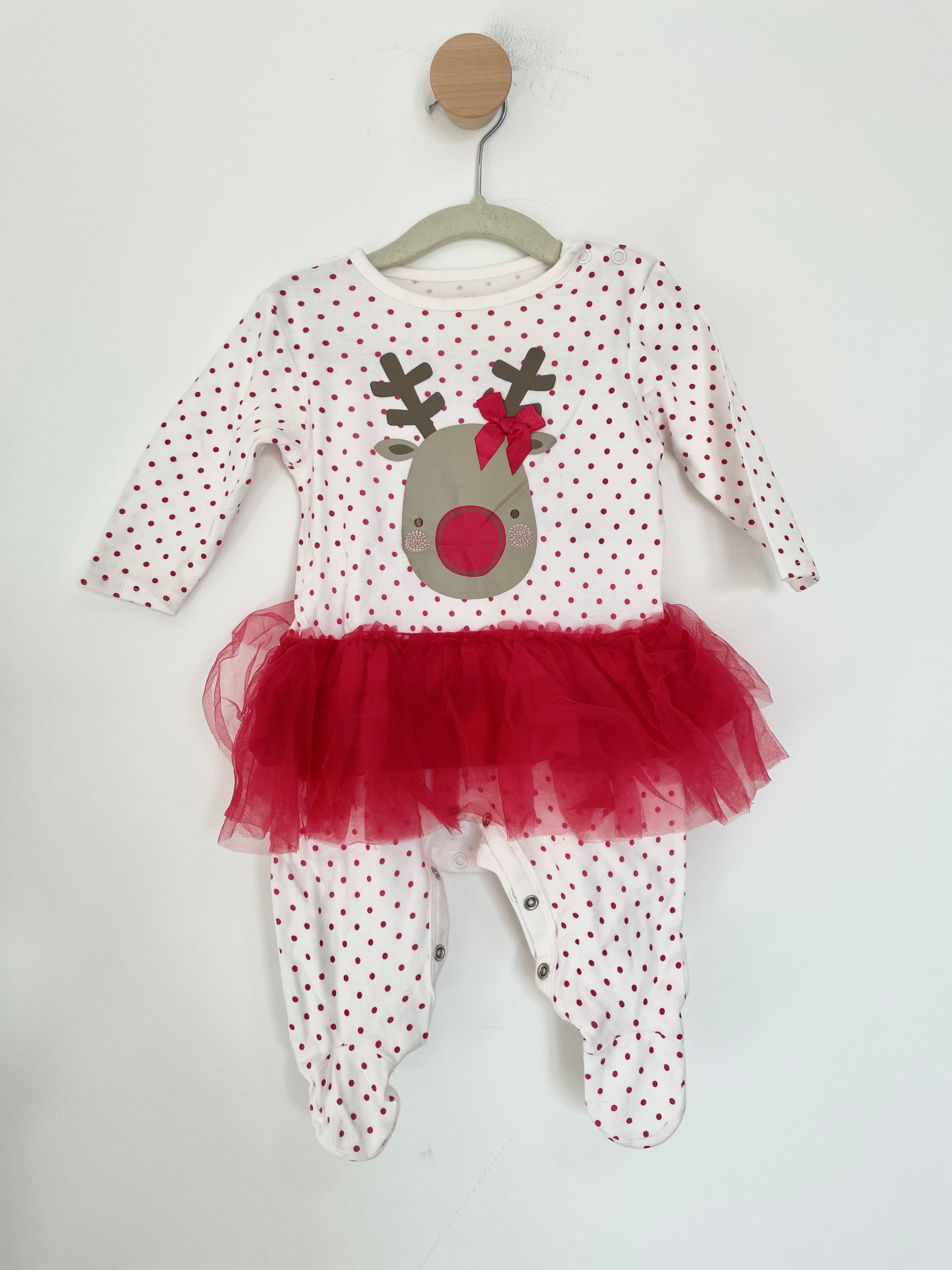 3-6m Christmas Sleepsuit