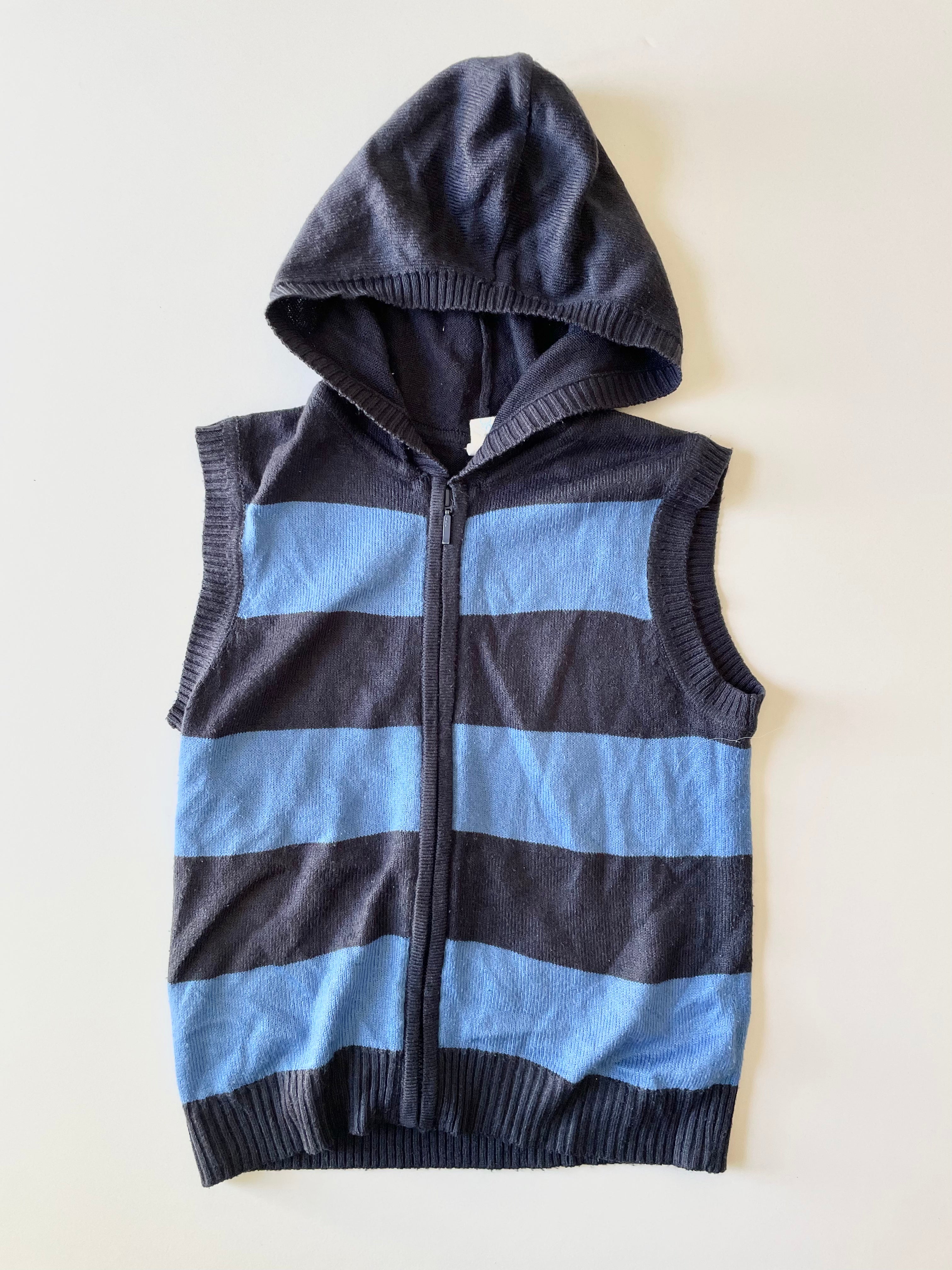 4y Zip Up Sleeveless Jumper