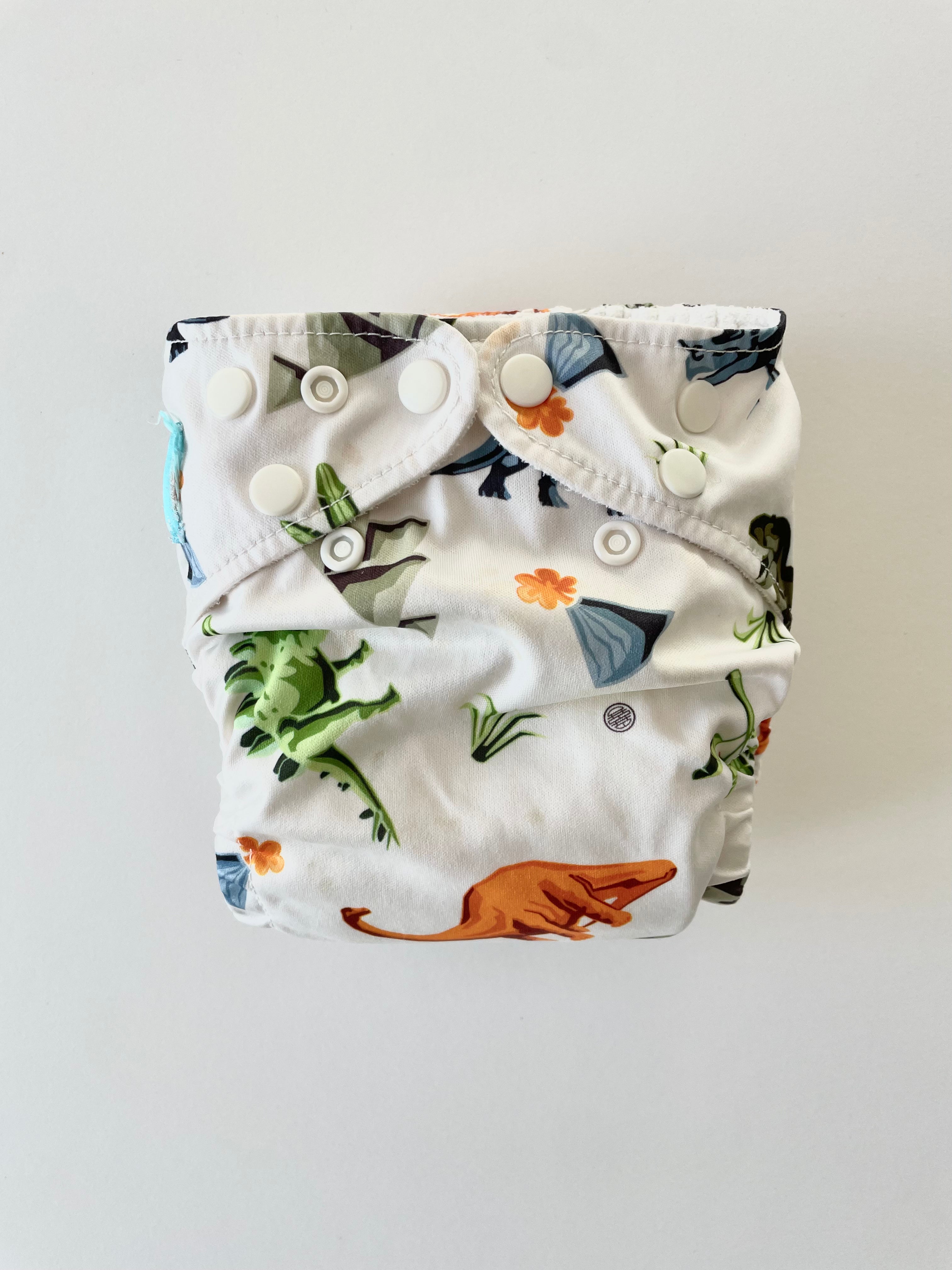 Pre-Loved Charlie Banana One Size - Pocket Nappy - Dinosaurs